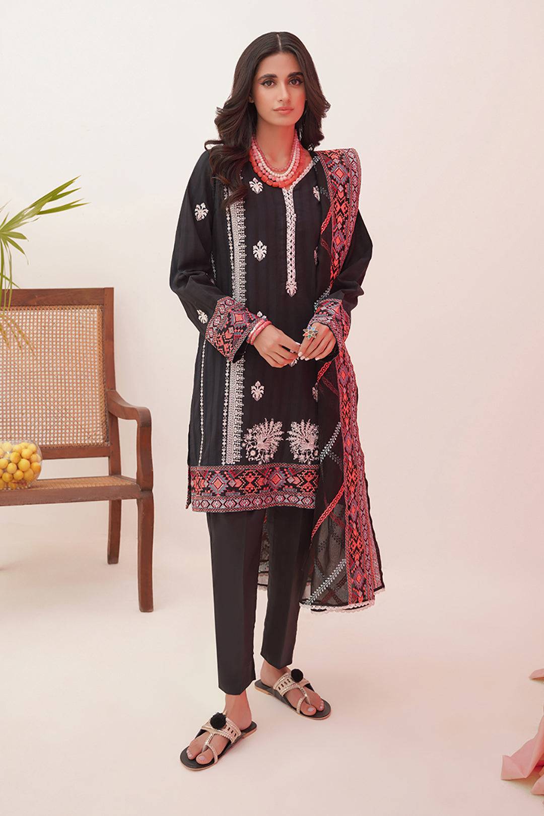 Zellbury | Unstitched 3 Piece Lawn | Embroidered Shirt Shalwar Dupatta - 0360 by Maria Faisal - Registered Vendor of : Zellbury Women - type : Luxury Unstitch - 100% original wedding dresses