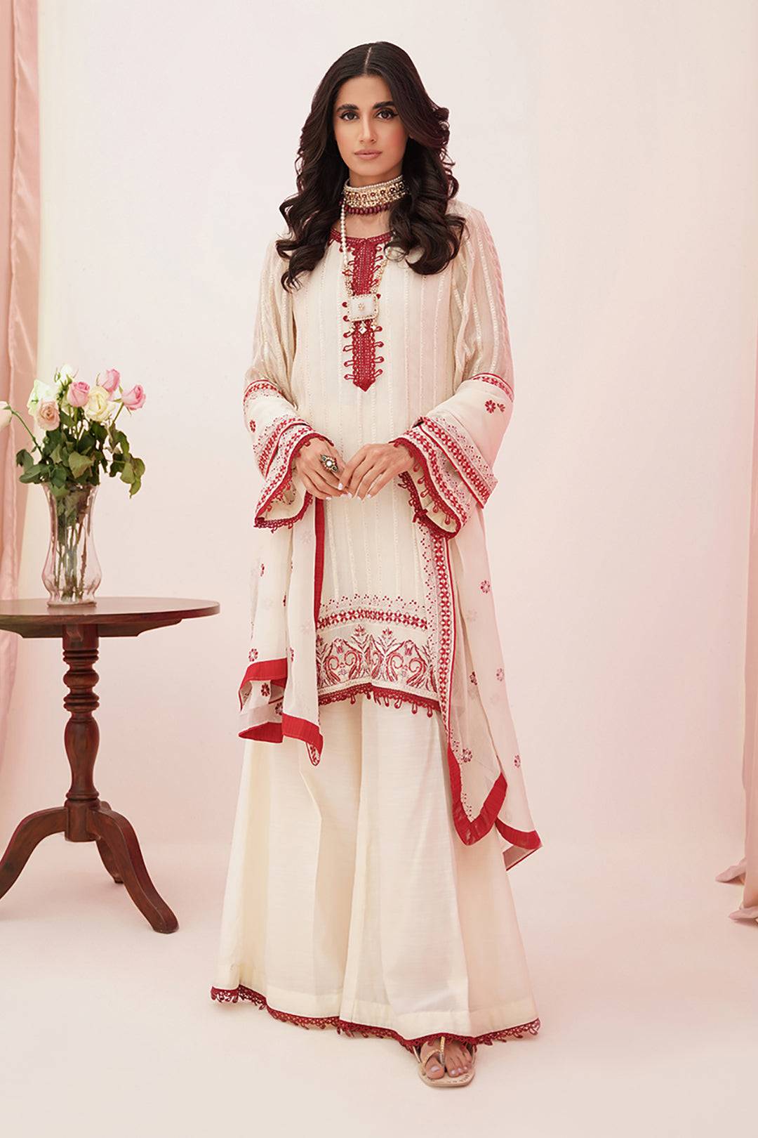 Zellbury | Unstitched 3 Piece Khaddi | Embroidered Shirt Shalwar Dupatta - 0363 by Maria Faisal - Registered Vendor of : Zellbury Women - type : Luxury Unstitch - 100% original wedding dresses