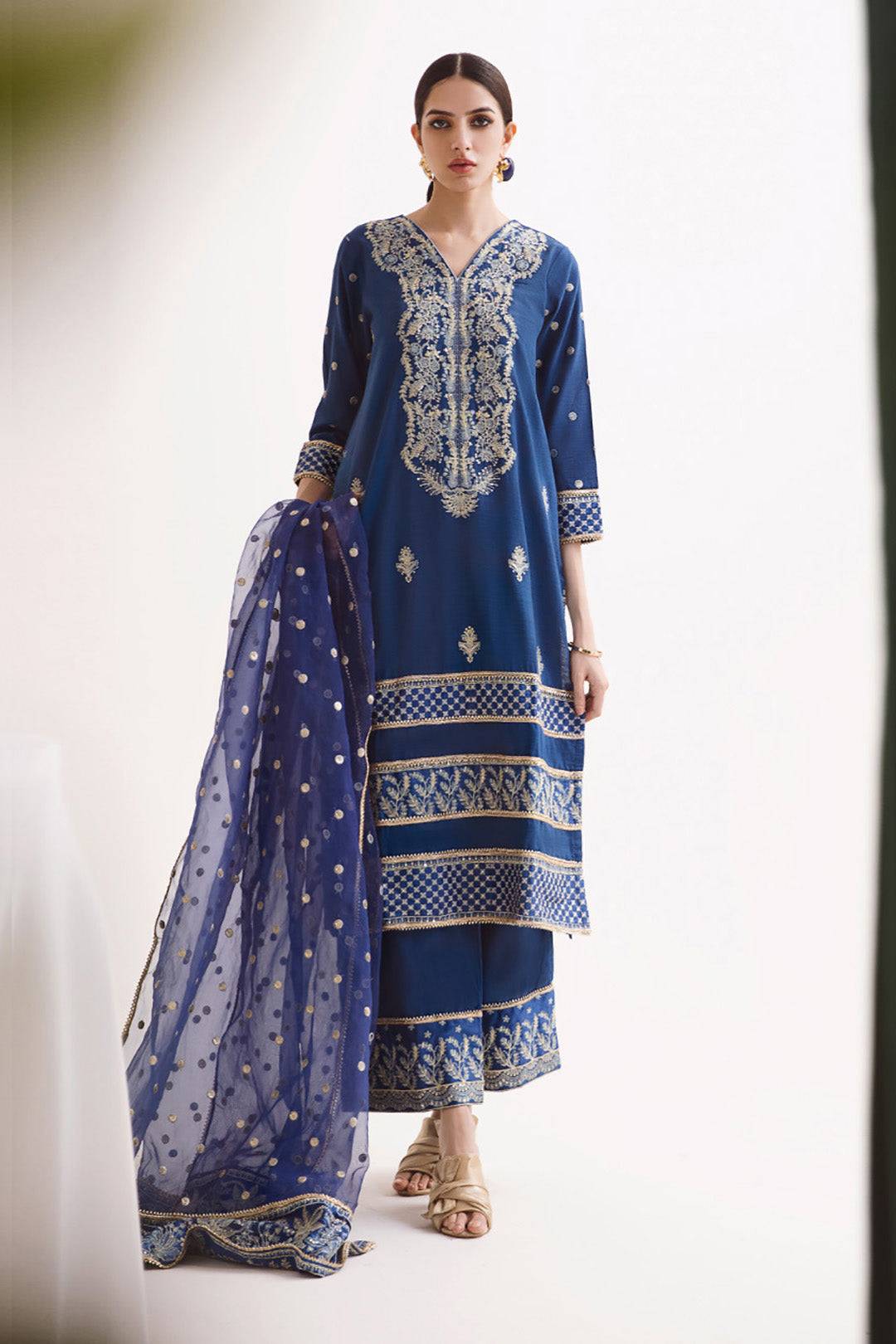 Zellbury | Unstitched 3 Piece Khaddar | Embroidered Shirt Shalwar Dupatta - 0295 by Maria Faisal - Registered Vendor of : Zellbury Women - type : Luxury Unstitch - 100% original wedding dresses