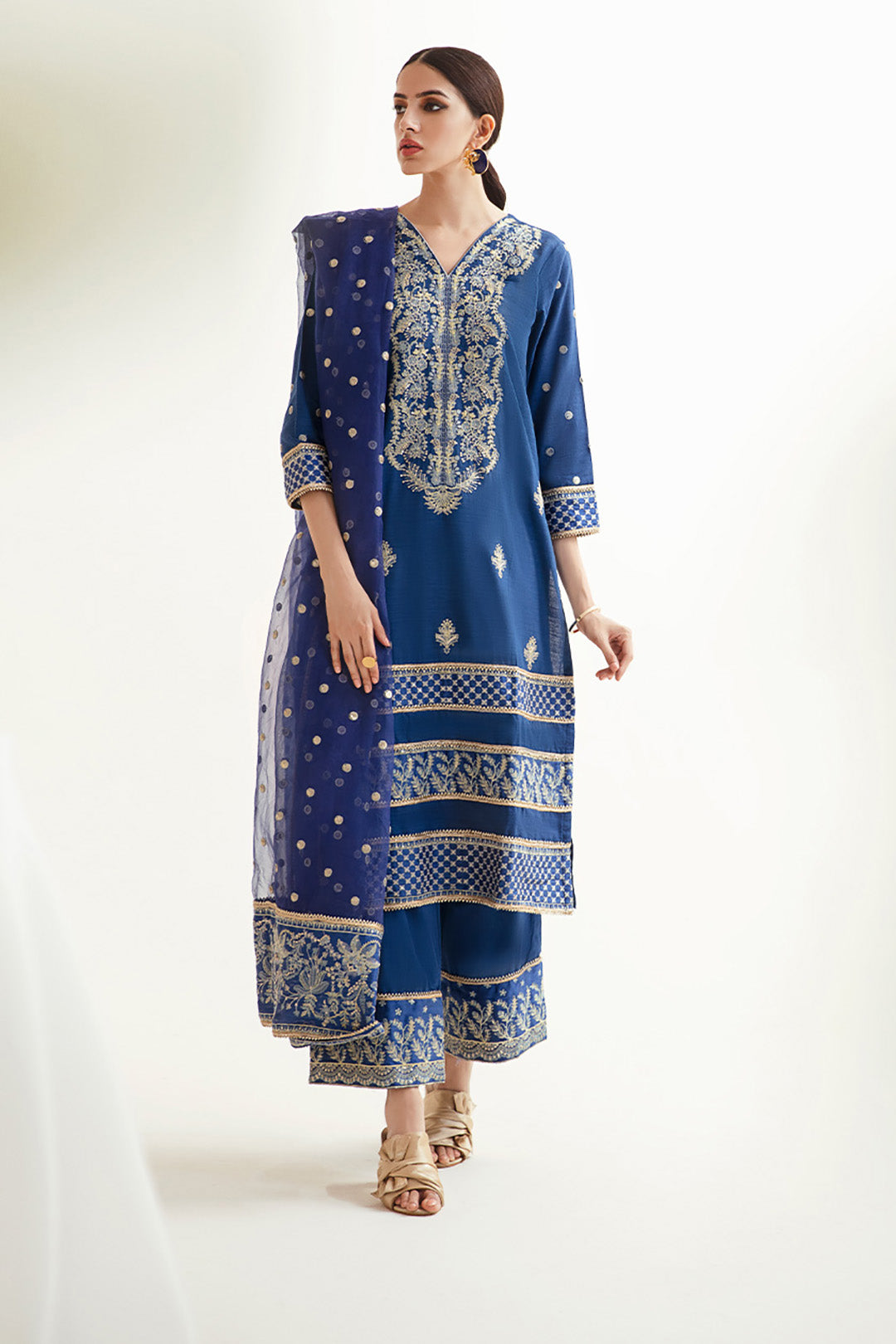 Zellbury | Unstitched 3 Piece Khaddar | Embroidered Shirt Shalwar Dupatta - 0295 by Maria Faisal - Registered Vendor of : Zellbury Women - type : Luxury Unstitch - 100% original wedding dresses