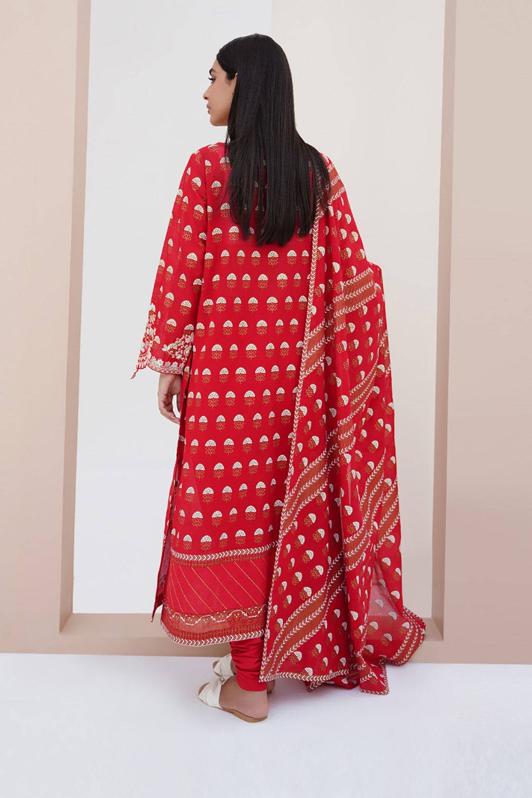Zellbury | Unstitched 3 Piece Lawn | Embroidered Shirt Shalwar Dupatta - 0195 by Maria Faisal - Registered Vendor of : Zellbury Women - type : Signature Unstitched - 100% original wedding dresses