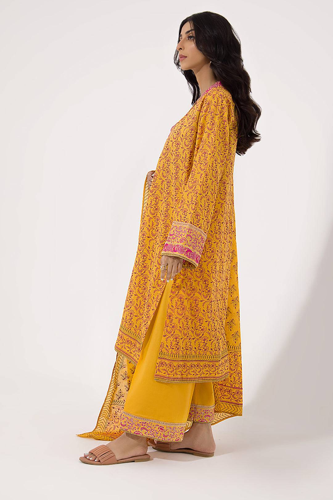 Zellbury | Unstitched 3 Piece Lawn | Embroidered Shirt Shalwar Dupatta - 0199 by Maria Faisal - Registered Vendor of : Zellbury Women - type : Signature Unstitched - 100% original wedding dresses