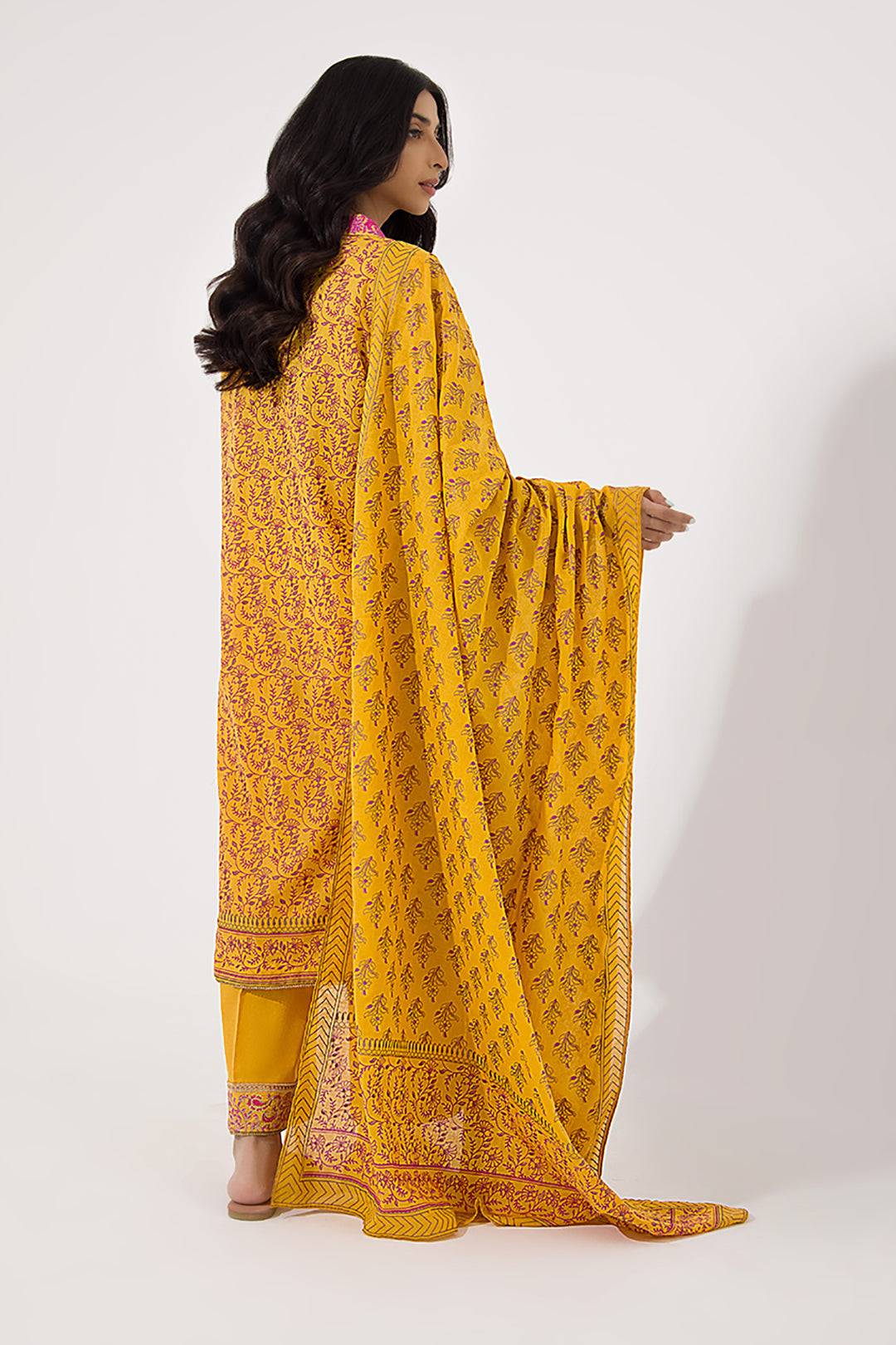 Zellbury | Unstitched 3 Piece Lawn | Embroidered Shirt Shalwar Dupatta - 0199 by Maria Faisal - Registered Vendor of : Zellbury Women - type : Signature Unstitched - 100% original wedding dresses
