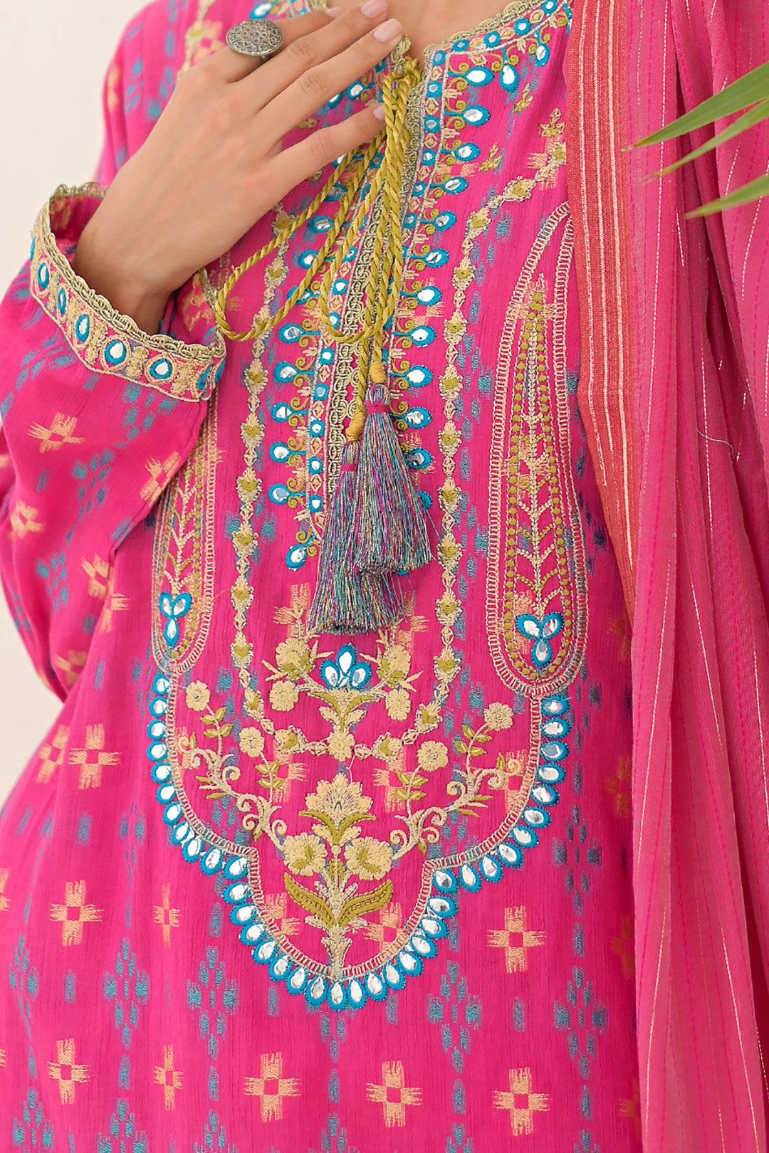 Zellbury | Unstitched 3 Piece Jacquard | Embroidered Shirt Shalwar Dupatta - 0289 by Maria Faisal - Registered Vendor of : Zellbury Women - type : Signature Unstitched - 100% original wedding dresses