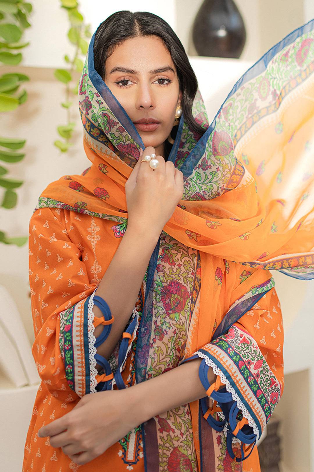 Zellbury | Unstitched 2 Piece Lawn | Embroidered Shirt Dupatta - 1661 by Maria Faisal - Registered Vendor of : Zellbury Women - type : Essential Unstitched - 100% original wedding dresses