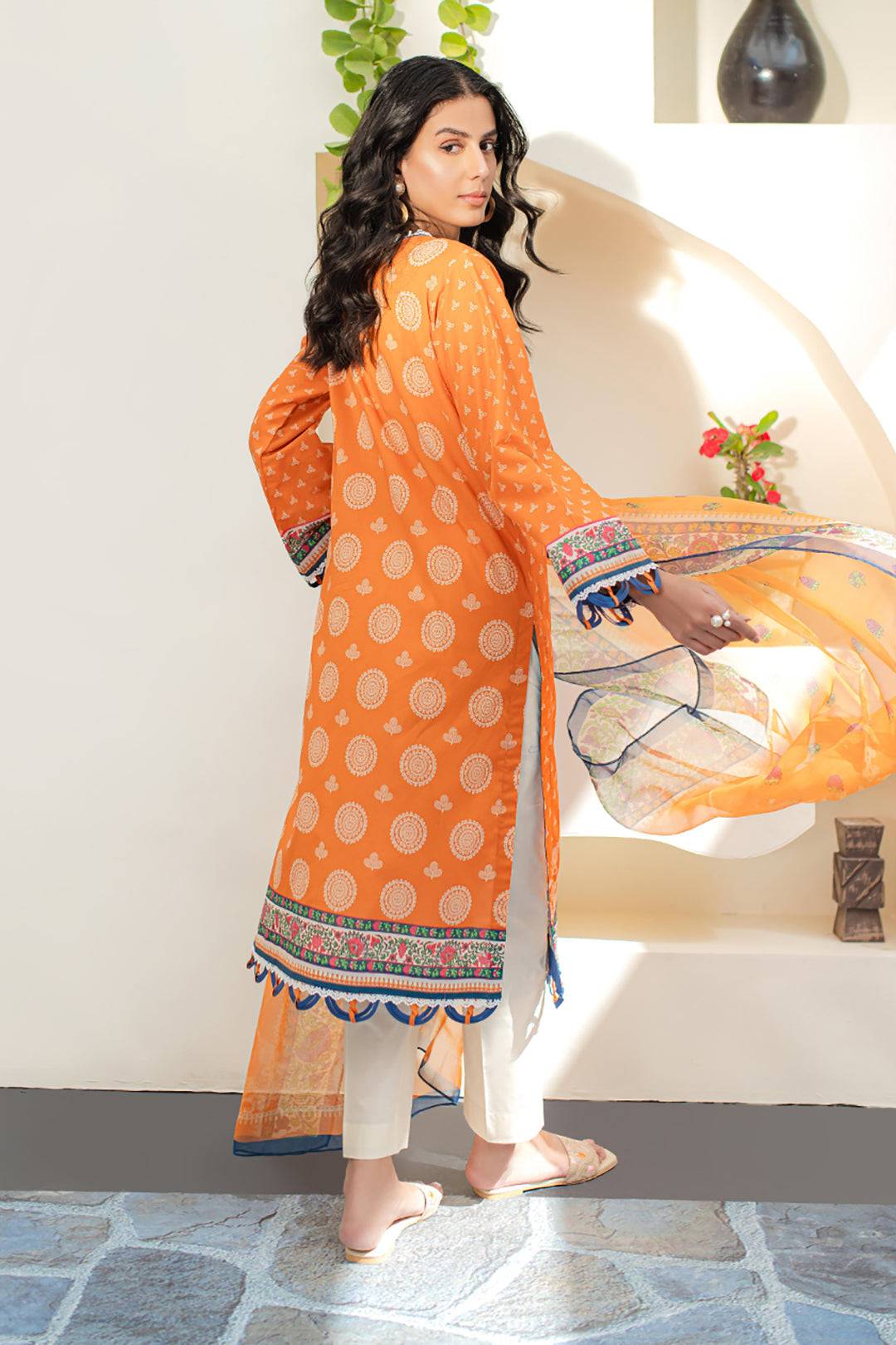 Zellbury | Unstitched 2 Piece Lawn | Embroidered Shirt Dupatta - 1661 by Maria Faisal - Registered Vendor of : Zellbury Women - type : Essential Unstitched - 100% original wedding dresses