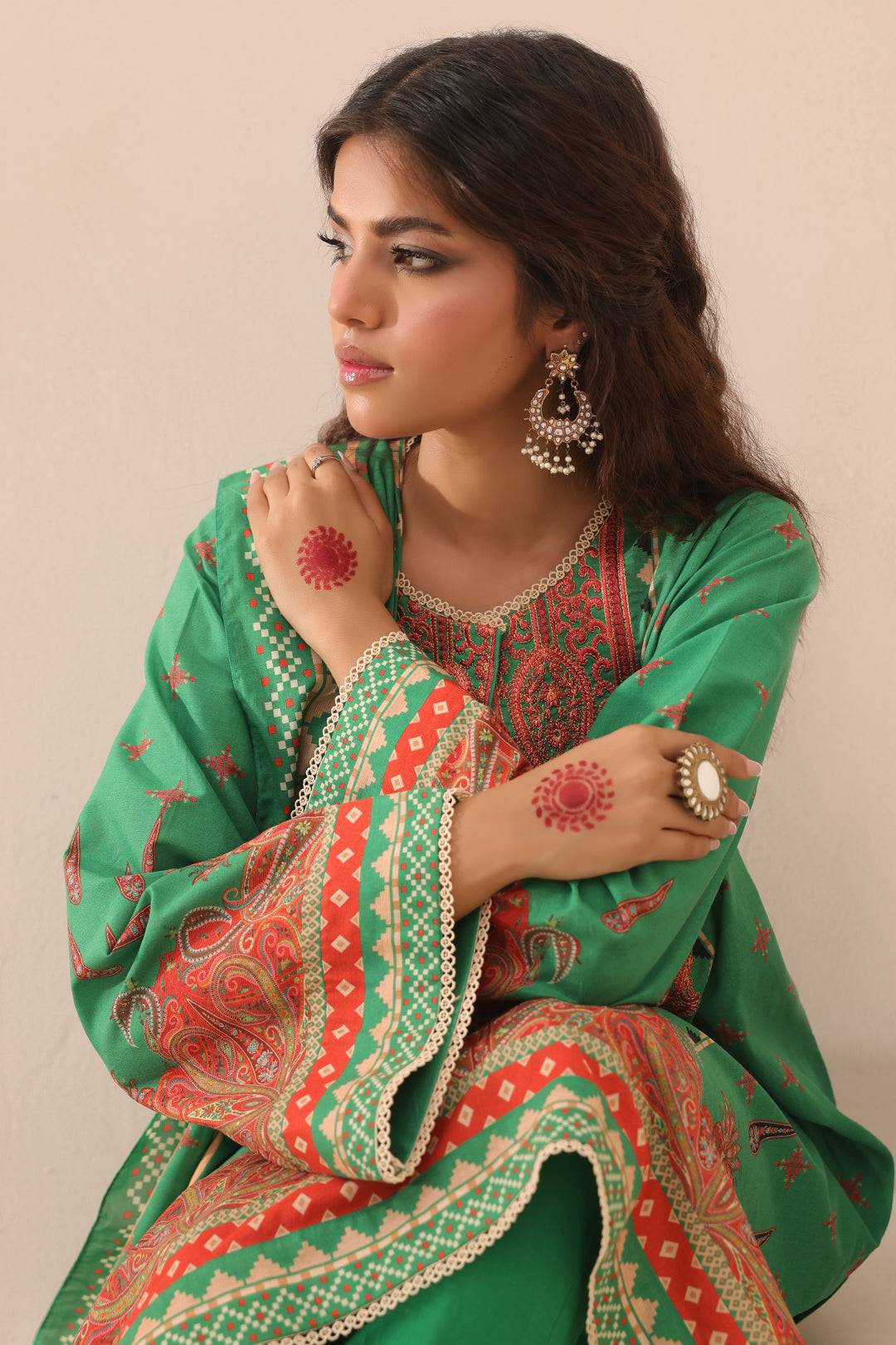 Zellbury | Unstitched 3 Piece Lawn | Embroidered Shirt Shalwar Dupatta - 1247 by Maria Faisal - Registered Vendor of : Zellbury Women - type : Essential Unstitched - 100% original wedding dresses