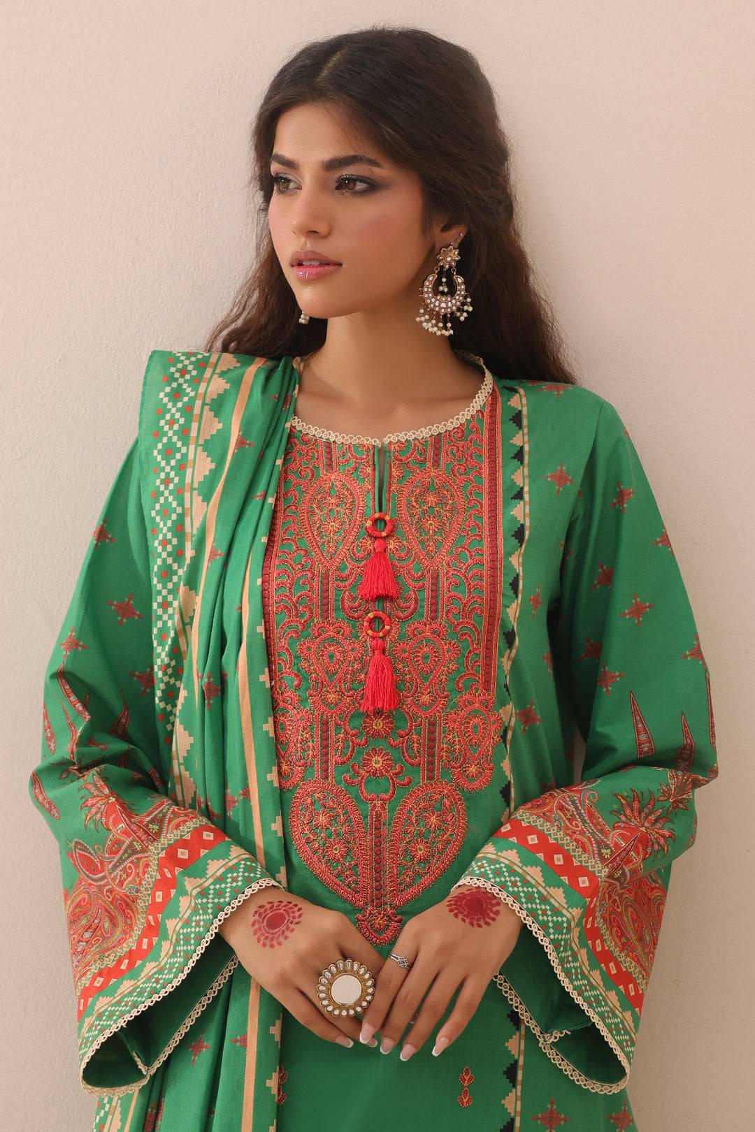 Zellbury | Unstitched 3 Piece Lawn | Embroidered Shirt Shalwar Dupatta - 1247 by Maria Faisal - Registered Vendor of : Zellbury Women - type : Essential Unstitched - 100% original wedding dresses