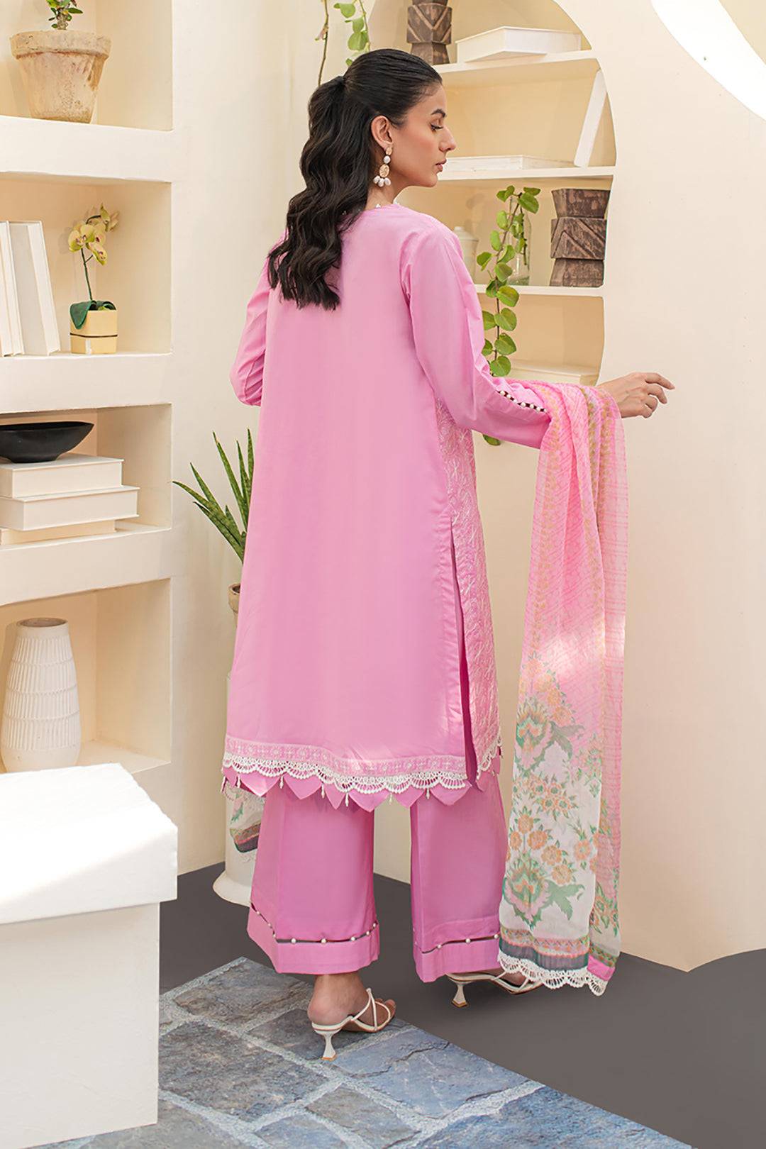 Zellbury | Unstitched 3 Piece Lawn | Embroidered Shirt Shalwar Dupatta - 1260 by Maria Faisal - Registered Vendor of : Zellbury Women - type : Essential Unstitched - 100% original wedding dresses