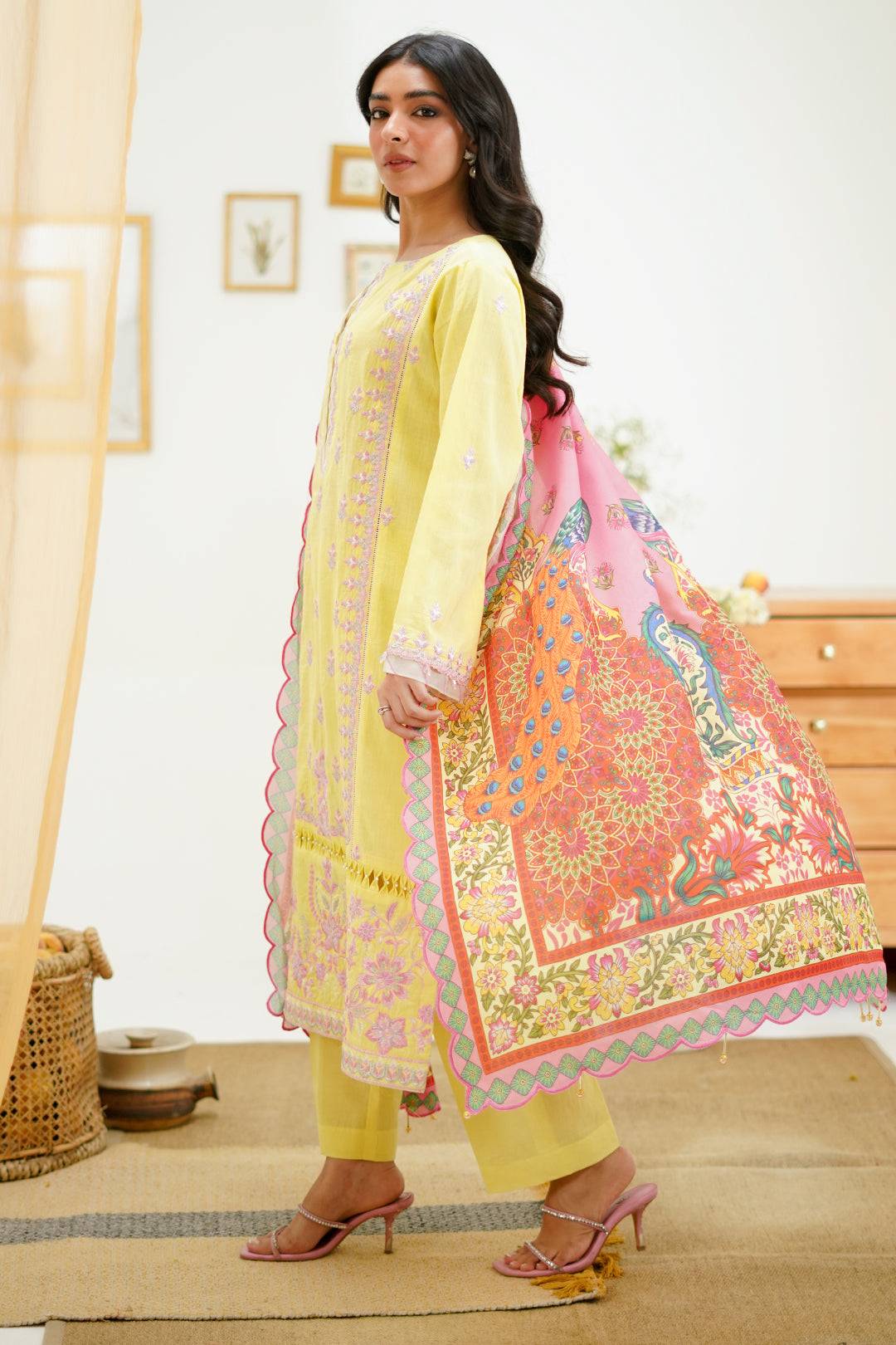 Zellbury | Unstitched 3 Piece Lawn | Embroidered Shirt Shalwar Dupatta - 1266 by Maria Faisal - Registered Vendor of : Zellbury Women - type : Signature Unstitched - 100% original wedding dresses