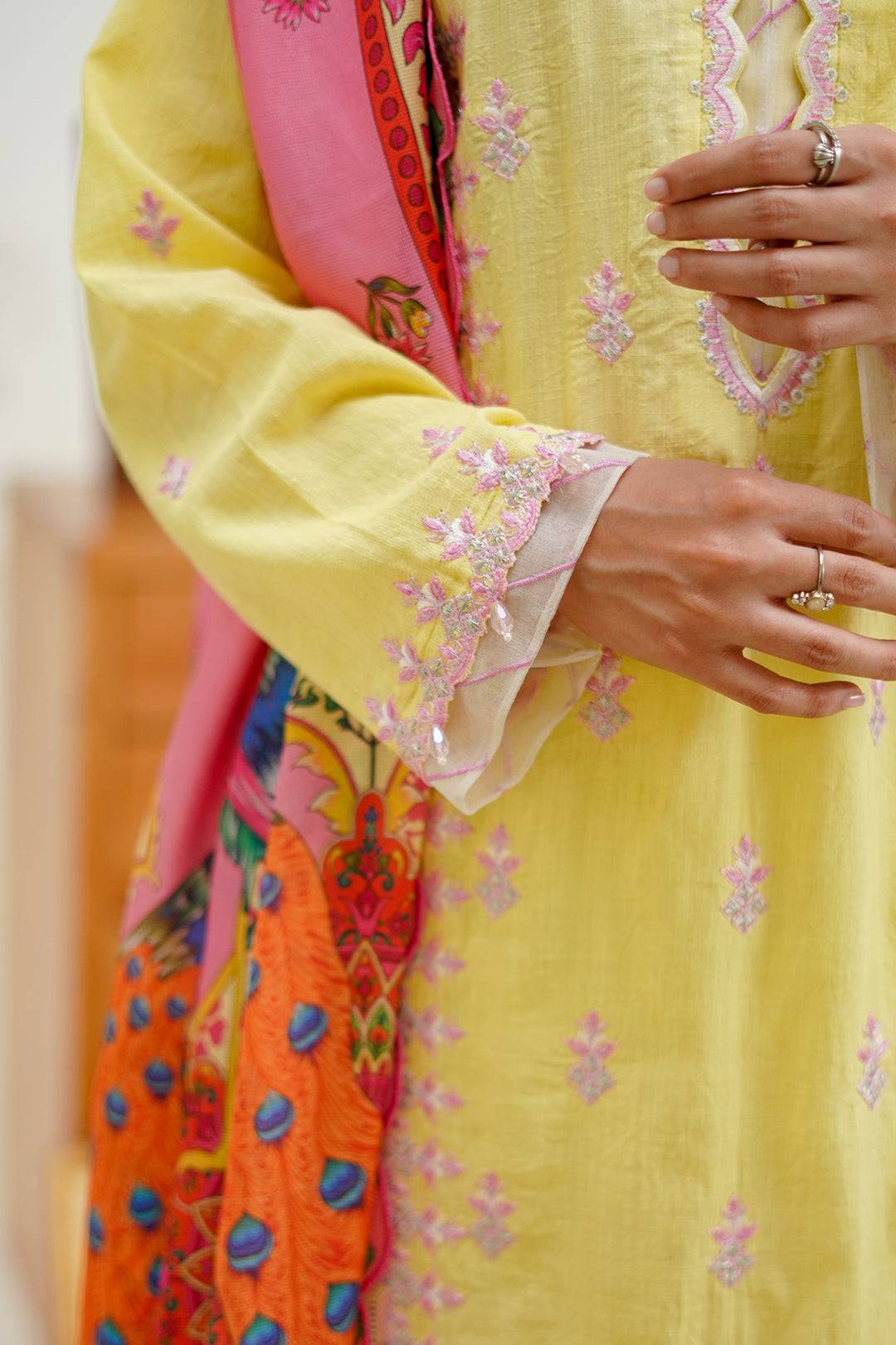 Zellbury | Unstitched 3 Piece Lawn | Embroidered Shirt Shalwar Dupatta - 1266 by Maria Faisal - Registered Vendor of : Zellbury Women - type : Signature Unstitched - 100% original wedding dresses