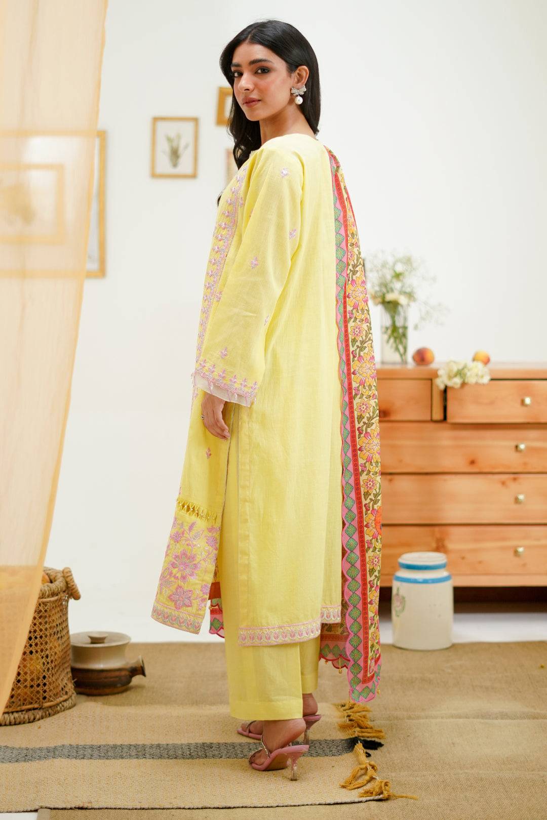 Zellbury | Unstitched 3 Piece Lawn | Embroidered Shirt Shalwar Dupatta - 1266 by Maria Faisal - Registered Vendor of : Zellbury Women - type : Signature Unstitched - 100% original wedding dresses
