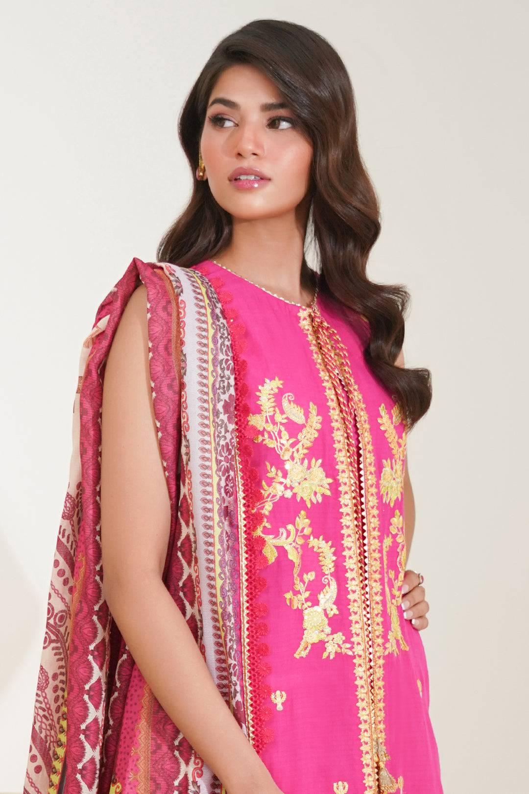 Zellbury | Unstitched 3 Piece Lawn | Embroidered Shirt Shalwar Dupatta - 1270 by Maria Faisal - Registered Vendor of : Zellbury Women - type : Signature Unstitched - 100% original wedding dresses