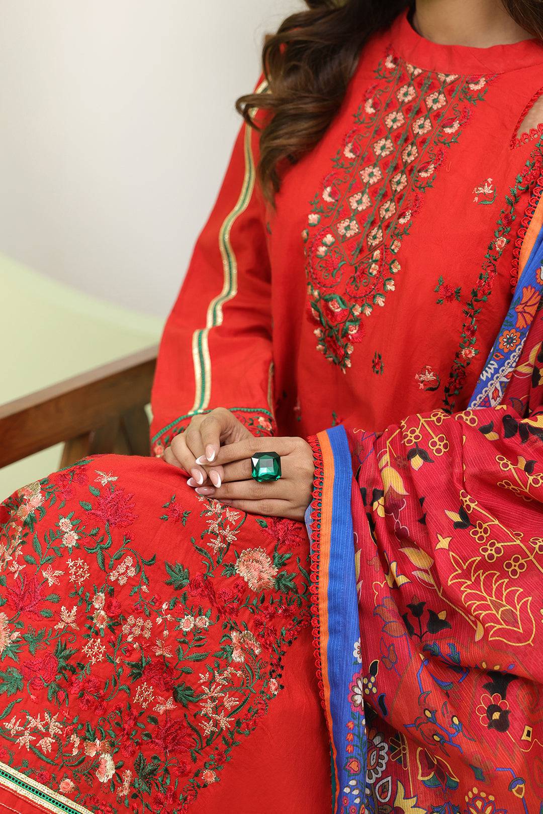 Zellbury | Unstitched 3 Piece Lawn | Embroidered Shirt Shalwar Dupatta - 1271 by Maria Faisal - Registered Vendor of : Zellbury Women - type : Signature Unstitched - 100% original wedding dresses