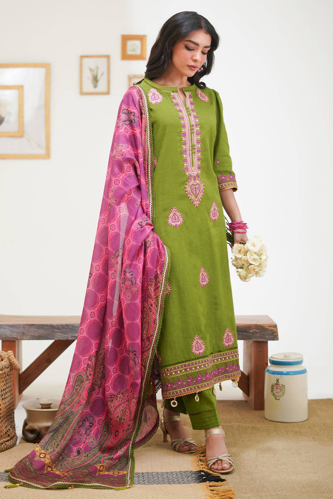 Zellbury | Unstitched 3 Piece Lawn | Embroidered Shirt Shalwar Dupatta - 1273 by Maria Faisal - Registered Vendor of : Zellbury Women - type : Signature Unstitched - 100% original wedding dresses