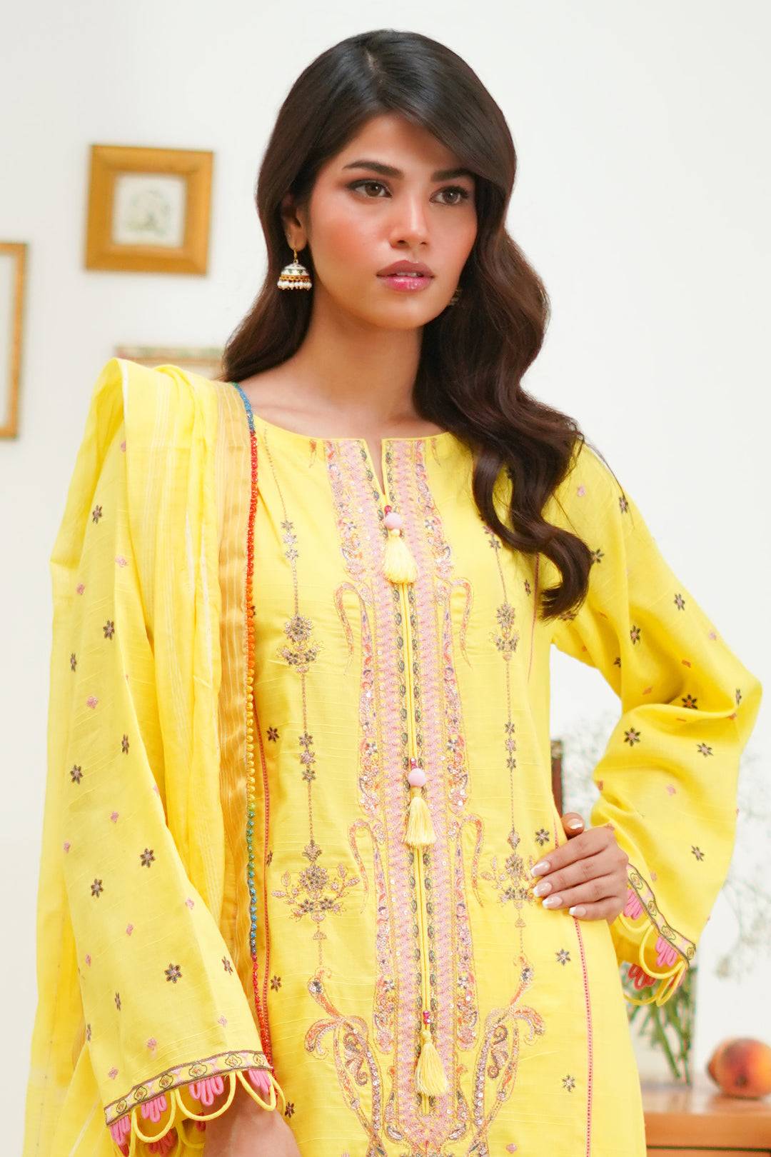 Zellbury | Unstitched 3 Piece Lawn | Embroidered Shirt Shalwar Dupatta - 1285 by Maria Faisal - Registered Vendor of : Zellbury Women - type : Signature Unstitched - 100% original wedding dresses