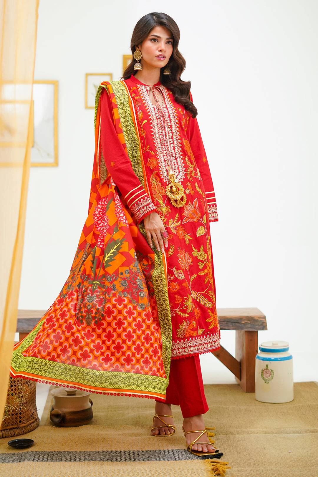 Zellbury | Unstitched 3 Piece Lawn | Embroidered Shirt Shalwar Dupatta - 1295 by Maria Faisal - Registered Vendor of : Zellbury Women - type : Signature Unstitched - 100% original wedding dresses