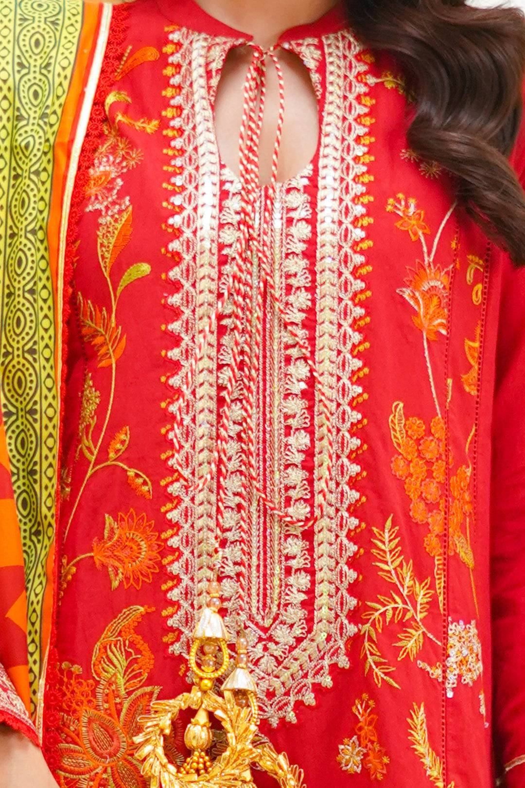 Zellbury | Unstitched 3 Piece Lawn | Embroidered Shirt Shalwar Dupatta - 1295 by Maria Faisal - Registered Vendor of : Zellbury Women - type : Signature Unstitched - 100% original wedding dresses