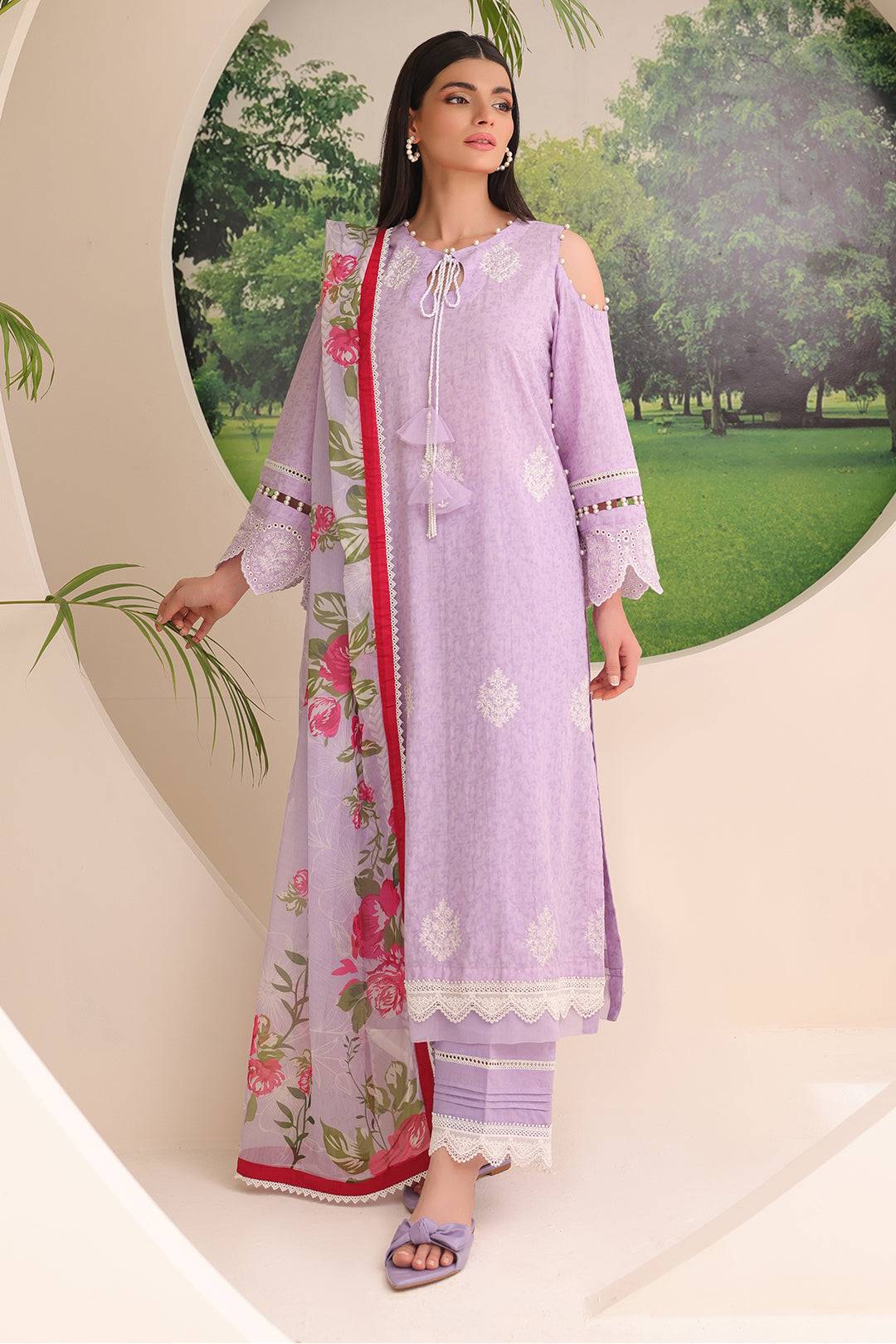 Zellbury | Unstitched 3 Piece Jacquard | Embroidered Shirt Shalwar Dupatta - 1764 by Maria Faisal - Registered Vendor of : Zellbury Women - type : Essential Unstitched - 100% original wedding dresses
