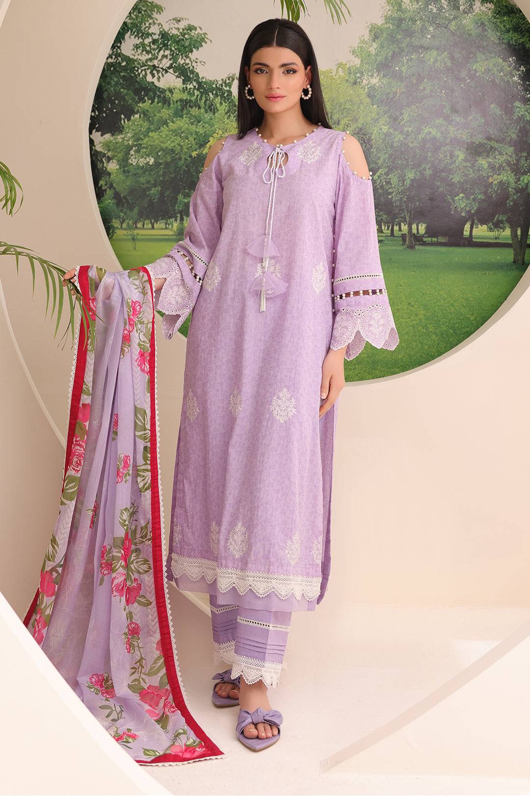 Zellbury | Unstitched 3 Piece Jacquard | Embroidered Shirt Shalwar Dupatta - 1764 by Maria Faisal - Registered Vendor of : Zellbury Women - type : Essential Unstitched - 100% original wedding dresses