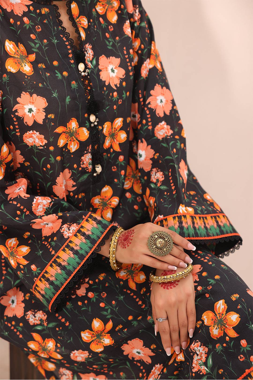 Zellbury | Unstitched 2 Piece Lawn | Shirt Dupatta - 1302 by Maria Faisal - Registered Vendor of : Zellbury Women - type : Essential Unstitched - 100% original wedding dresses