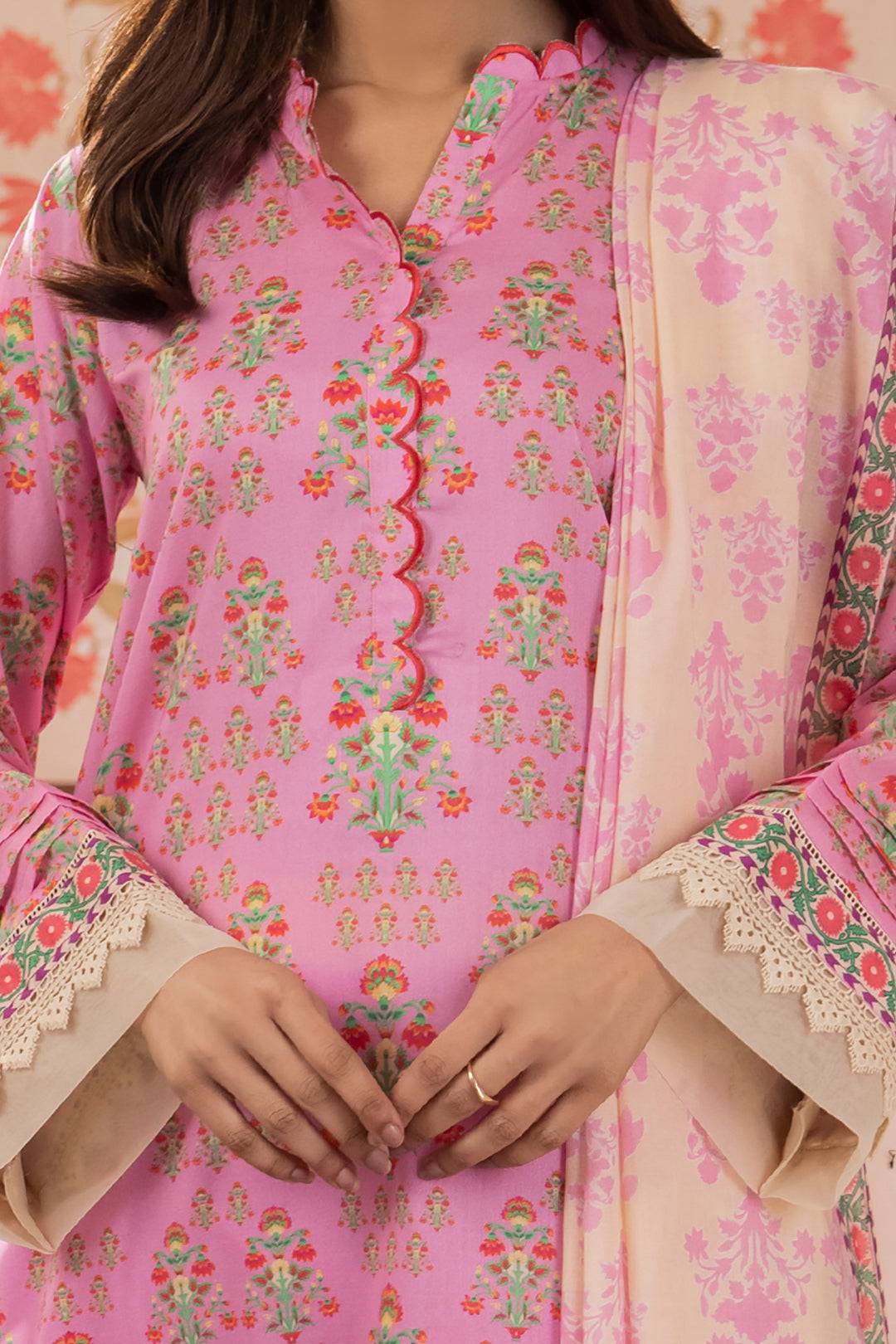 Zellbury | Unstitched 3 Piece Lawn | Shirt Shalwar Dupatta - 1070 by Maria Faisal - Registered Vendor of : Zellbury Women - type : Essential Unstitched - 100% original wedding dresses