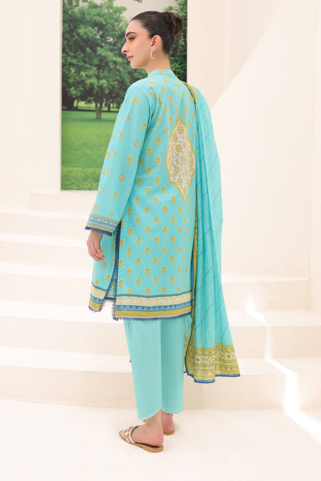 Zellbury | Unstitched 3 Piece Lawn | Shirt Shalwar Dupatta - 1191 by Maria Faisal - Registered Vendor of : Zellbury Women - type : Essential Unstitched - 100% original wedding dresses