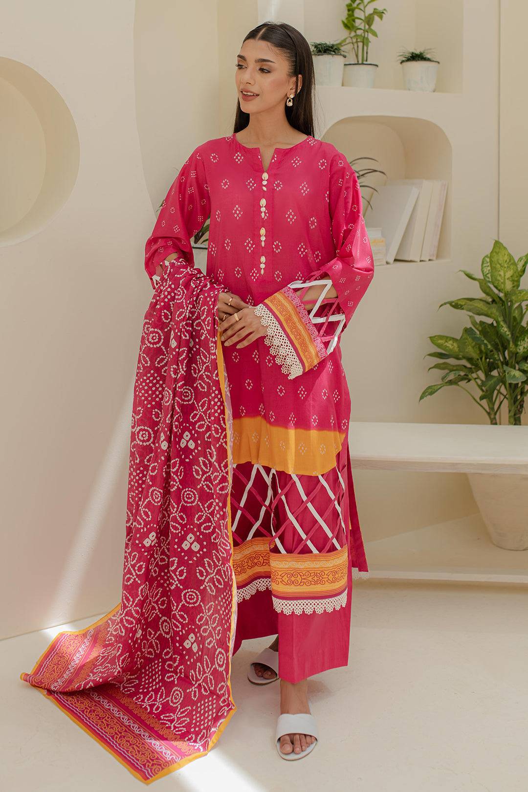 Zellbury | Unstitched 3 Piece Lawn | Shirt Shalwar Dupatta - 1210 by Maria Faisal - Registered Vendor of : Zellbury Women - type : Essential Unstitched - 100% original wedding dresses