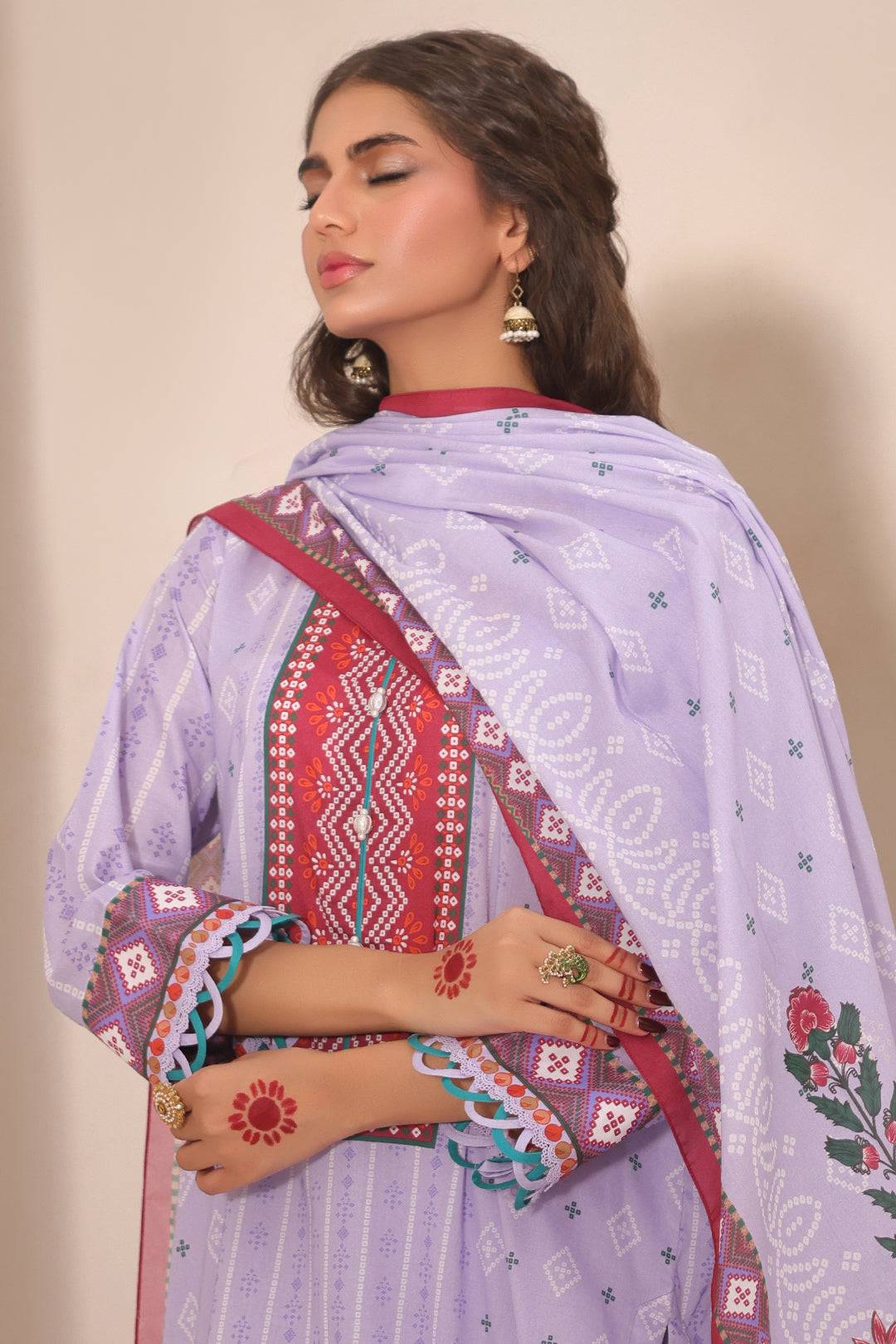 Zellbury | Unstitched 3 Piece Lawn | Shirt Shalwar Dupatta - 1213 by Maria Faisal - Registered Vendor of : Zellbury Women - type : Essential Unstitched - 100% original wedding dresses