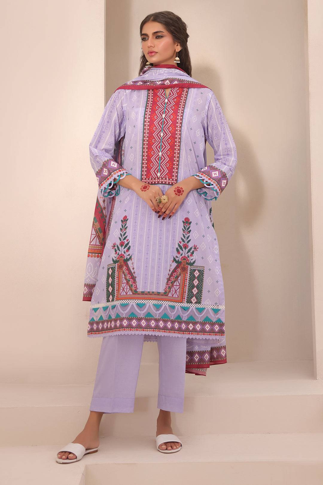 Zellbury | Unstitched 3 Piece Lawn | Shirt Shalwar Dupatta - 1213 by Maria Faisal - Registered Vendor of : Zellbury Women - type : Essential Unstitched - 100% original wedding dresses