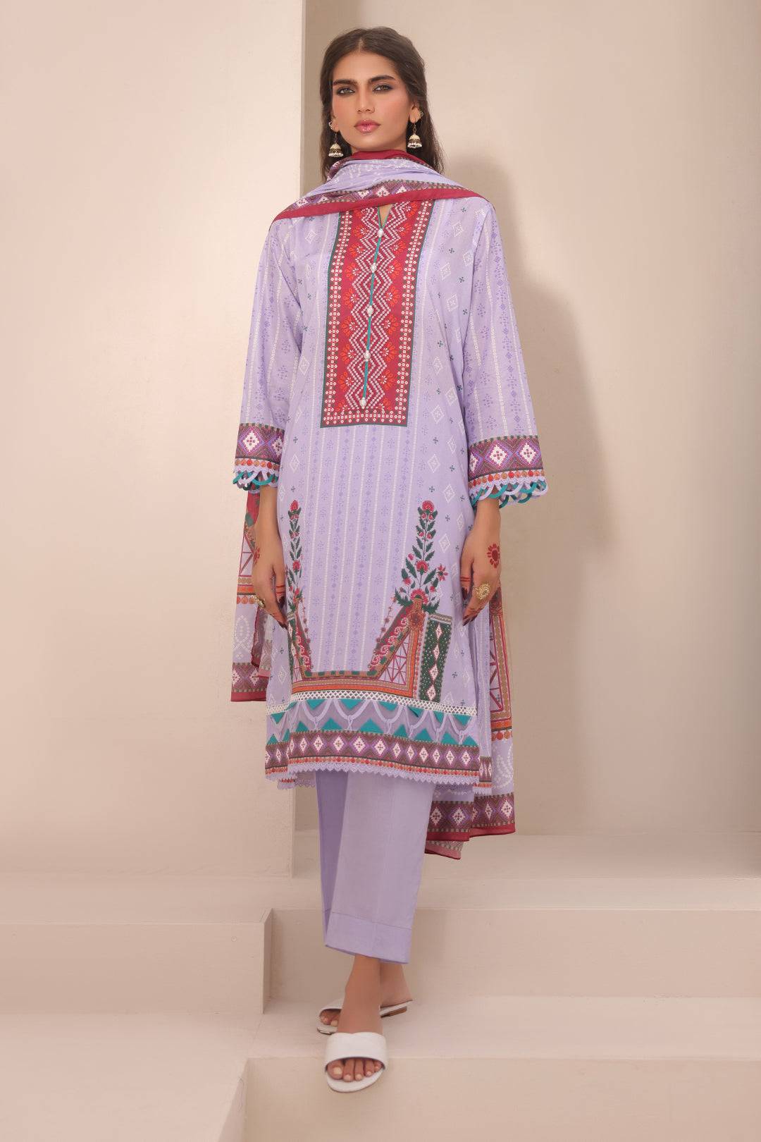 Zellbury | Unstitched 3 Piece Lawn | Shirt Shalwar Dupatta - 1213 by Maria Faisal - Registered Vendor of : Zellbury Women - type : Essential Unstitched - 100% original wedding dresses