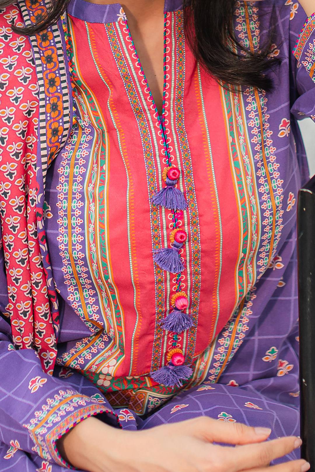 Zellbury | Unstitched 3 Piece Lawn | Shirt Shalwar Dupatta - 1217 by Maria Faisal - Registered Vendor of : Zellbury Women - type : Essential Unstitched - 100% original wedding dresses