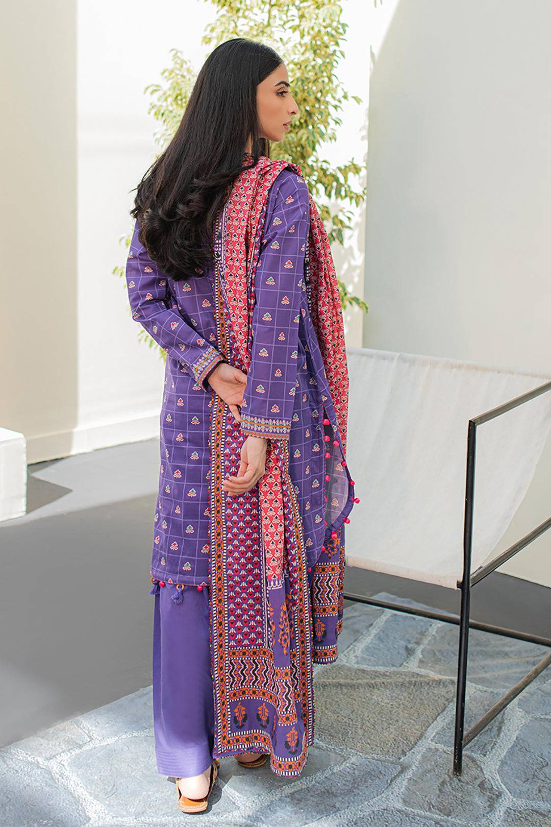 Zellbury | Unstitched 3 Piece Lawn | Shirt Shalwar Dupatta - 1217 by Maria Faisal - Registered Vendor of : Zellbury Women - type : Essential Unstitched - 100% original wedding dresses