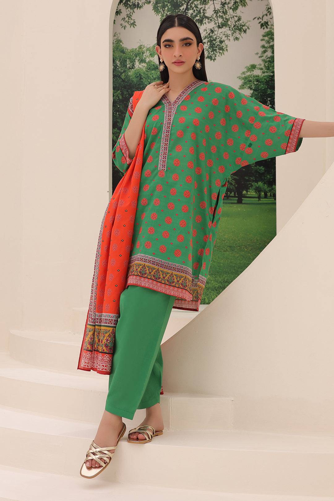 Zellbury | Unstitched 3 Piece Lawn | Shirt Shalwar Dupatta - 1221 by Maria Faisal - Registered Vendor of : Zellbury Women - type : Essential Unstitched - 100% original wedding dresses