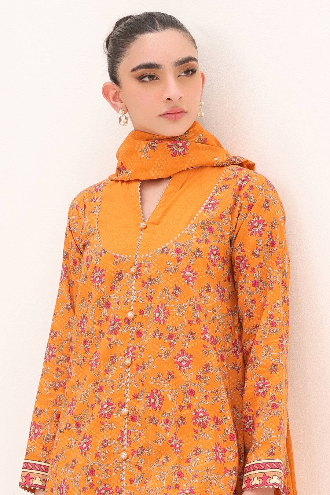 Zellbury | Unstitched 3 Piece Lawn | Shirt Shalwar Dupatta - 1226 by Maria Faisal - Registered Vendor of : Zellbury Women - type : Essential Unstitched - 100% original wedding dresses