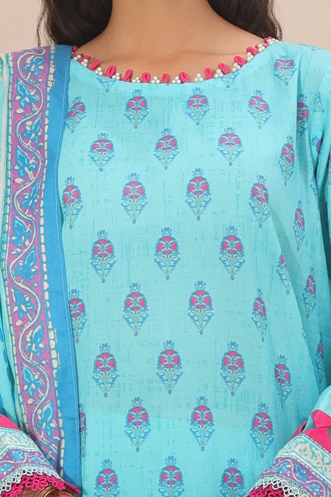 Zellbury | Unstitched 3 Piece Lawn | Shirt Shalwar Dupatta - 1231 by Maria Faisal - Registered Vendor of : Zellbury Women - type : Essential Unstitched - 100% original wedding dresses
