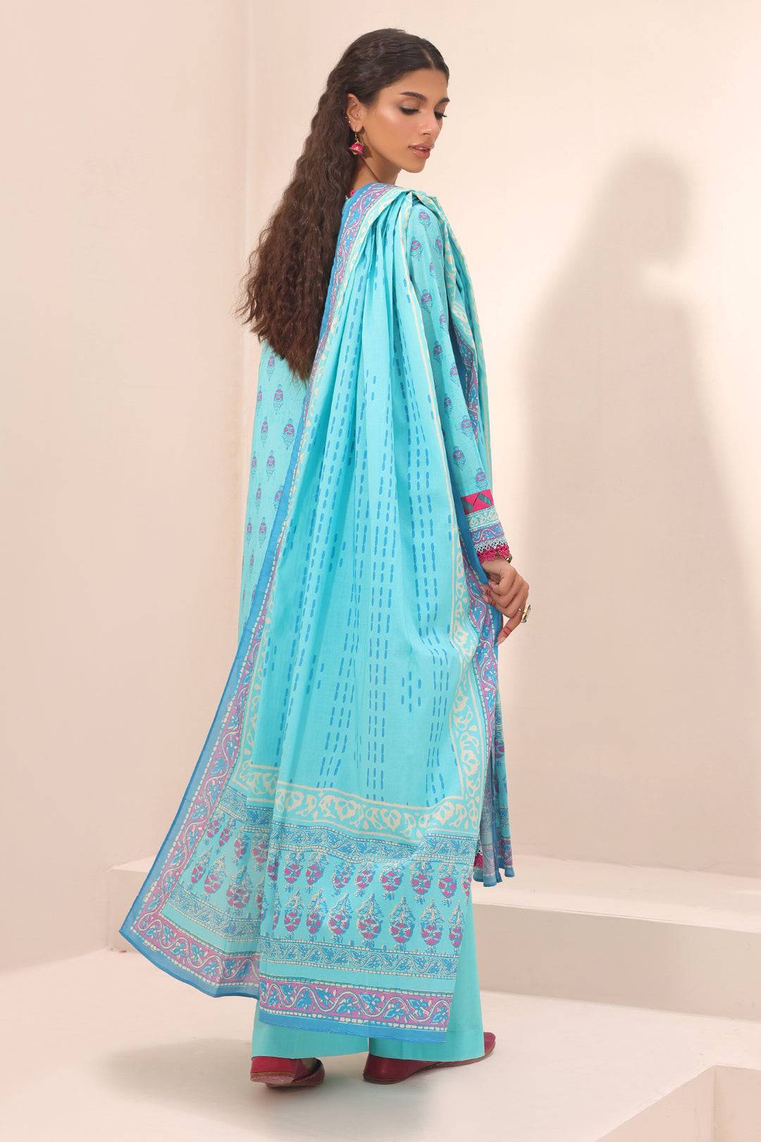 Zellbury | Unstitched 3 Piece Lawn | Shirt Shalwar Dupatta - 1231 by Maria Faisal - Registered Vendor of : Zellbury Women - type : Essential Unstitched - 100% original wedding dresses