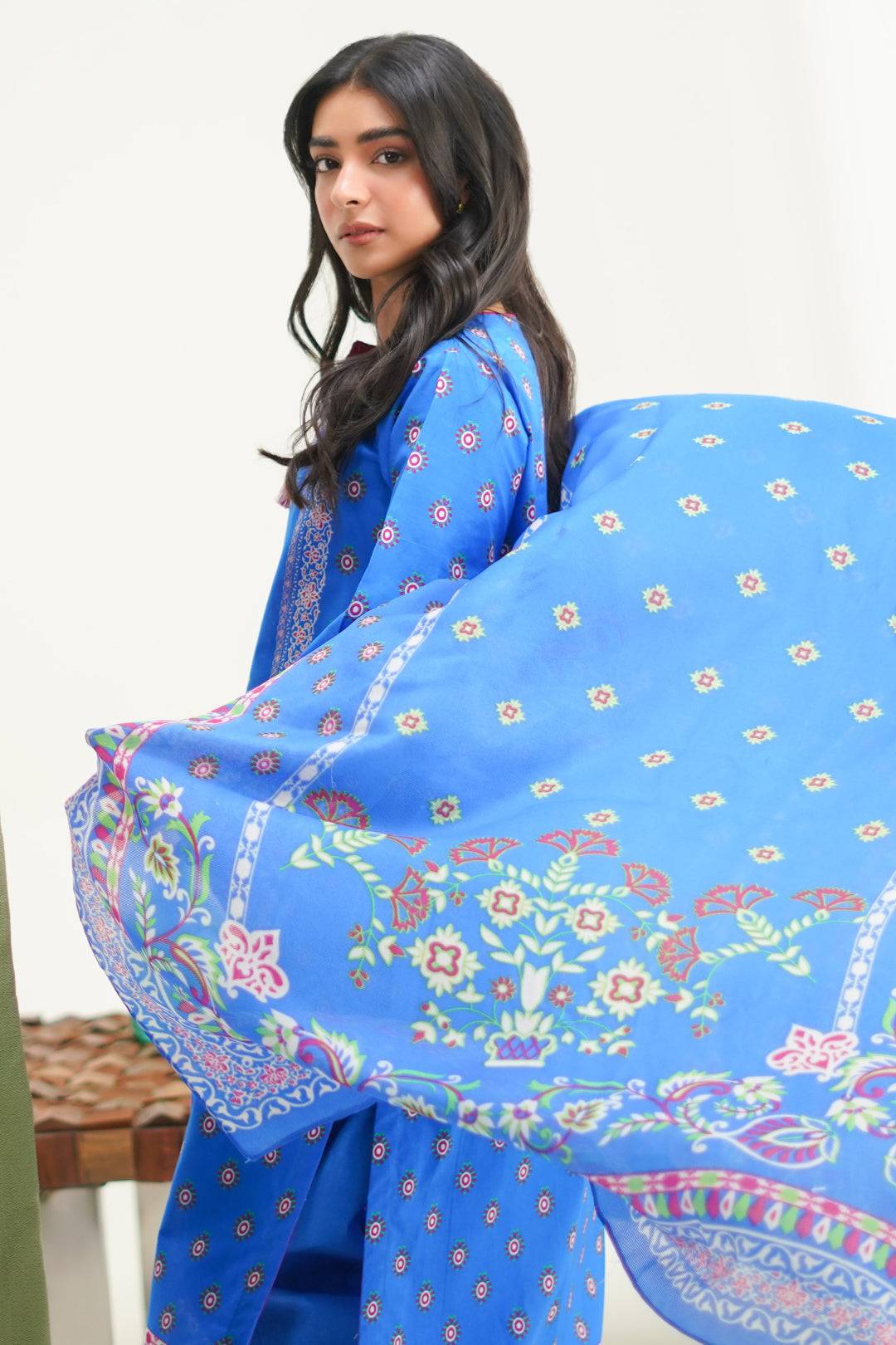 Zellbury | Unstitched 3 Piece Lawn | Shirt Shalwar Dupatta - 1326 by Maria Faisal - Registered Vendor of : Zellbury Women - type : Essential Unstitched - 100% original wedding dresses