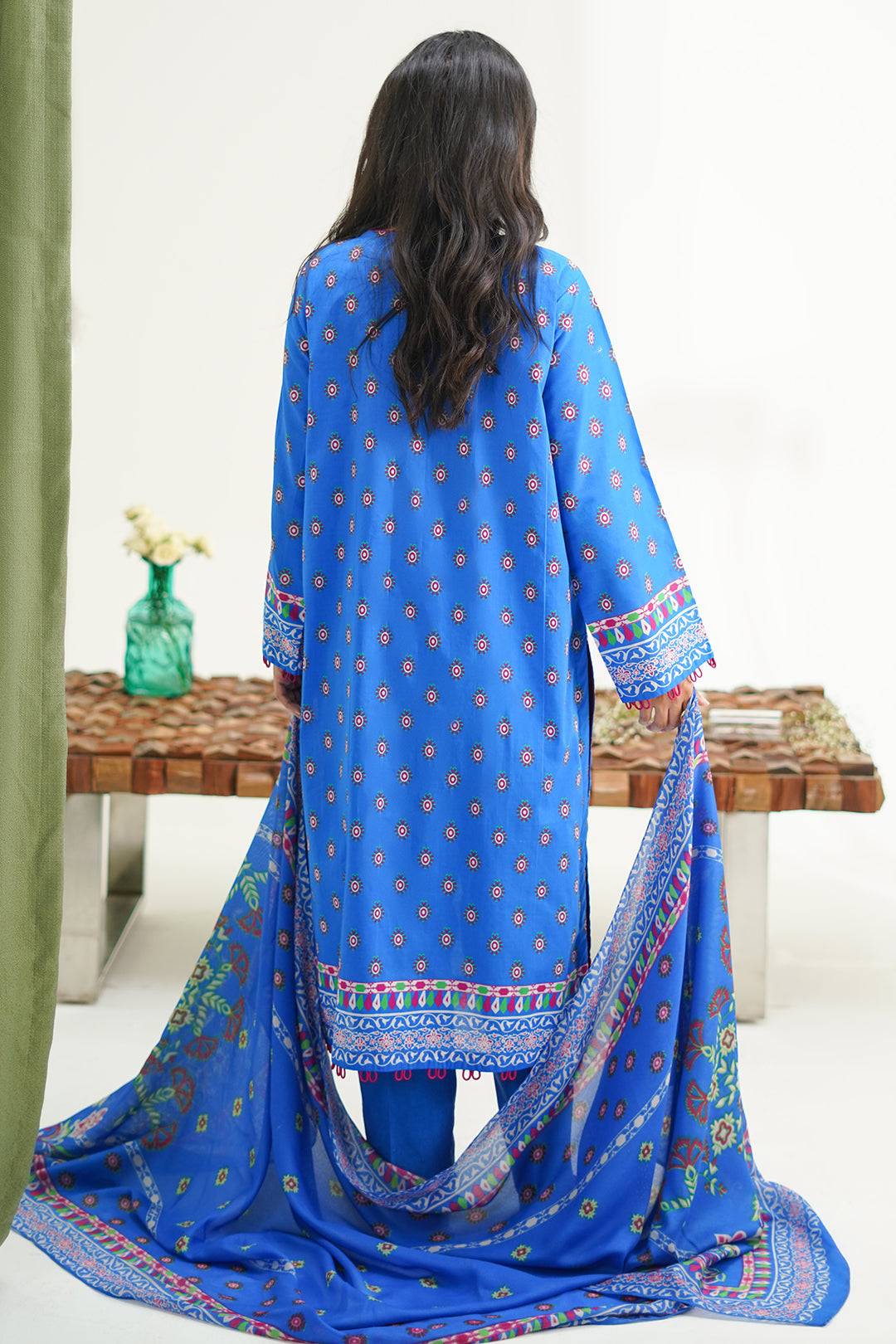 Zellbury | Unstitched 3 Piece Lawn | Shirt Shalwar Dupatta - 1326 by Maria Faisal - Registered Vendor of : Zellbury Women - type : Essential Unstitched - 100% original wedding dresses