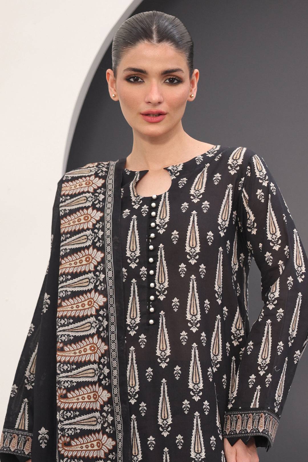 Zellbury | Unstitched 3 Piece Lawn | Shirt Shalwar Dupatta - 1517 by Maria Faisal - Registered Vendor of : Zellbury Women - type : Essential Unstitched - 100% original wedding dresses