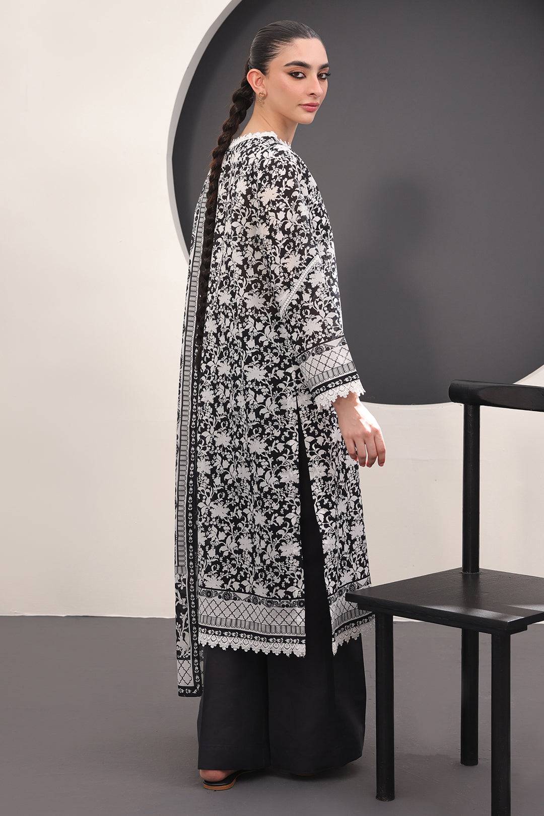 Zellbury | Unstitched 3 Piece Lawn | Shirt Shalwar Dupatta - 1526 by Maria Faisal - Registered Vendor of : Zellbury Women - type : Essential Unstitched - 100% original wedding dresses