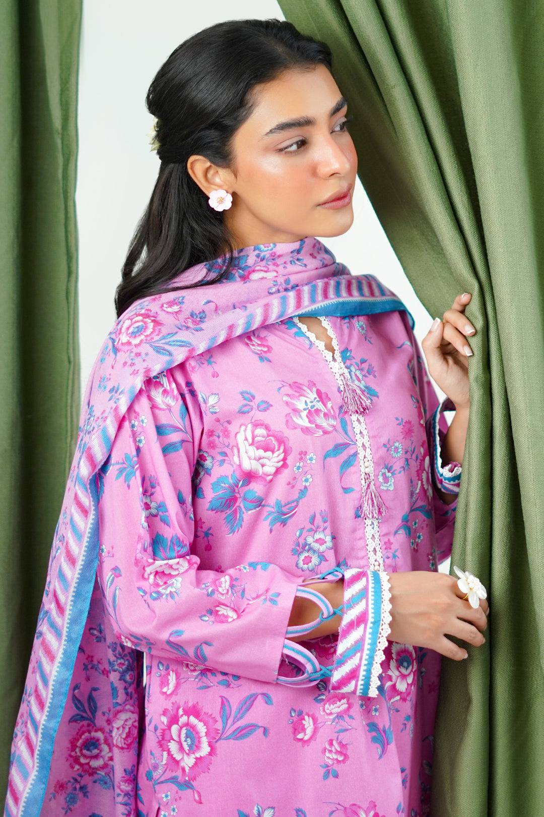 Zellbury | Unstitched 3 Piece Lawn | Shirt Shalwar Dupatta - 1569 by Maria Faisal - Registered Vendor of : Zellbury Women - type : Essential Unstitched - 100% original wedding dresses