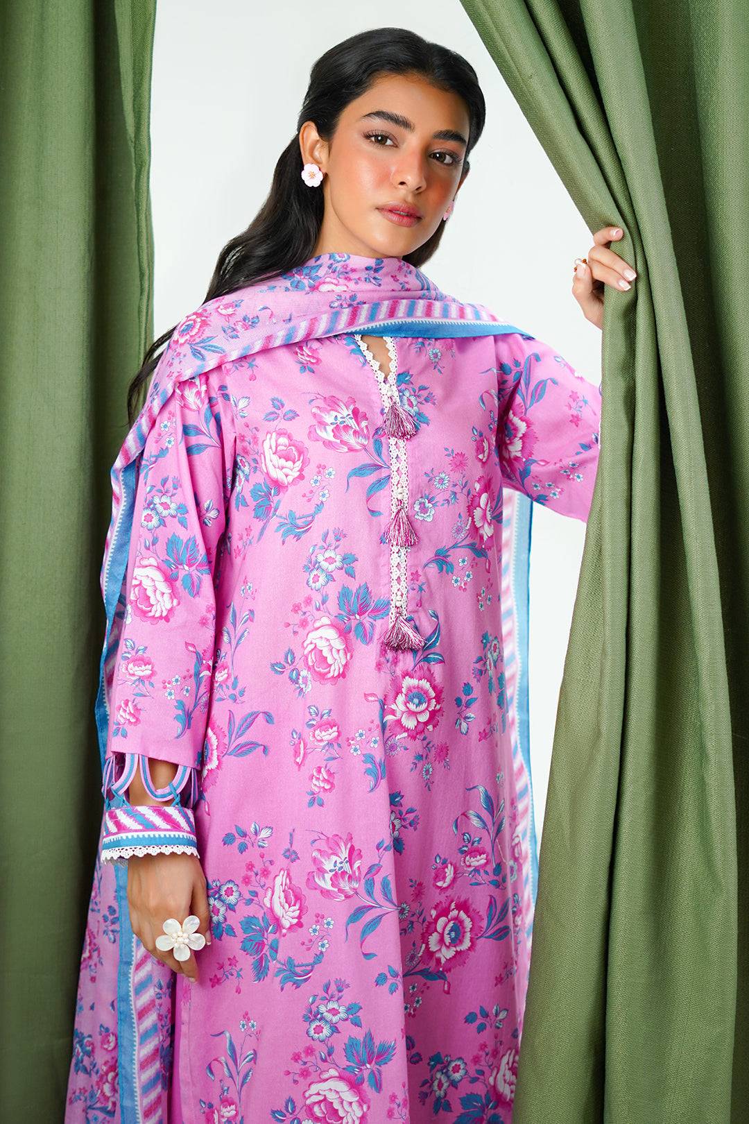 Zellbury | Unstitched 3 Piece Lawn | Shirt Shalwar Dupatta - 1569 by Maria Faisal - Registered Vendor of : Zellbury Women - type : Essential Unstitched - 100% original wedding dresses