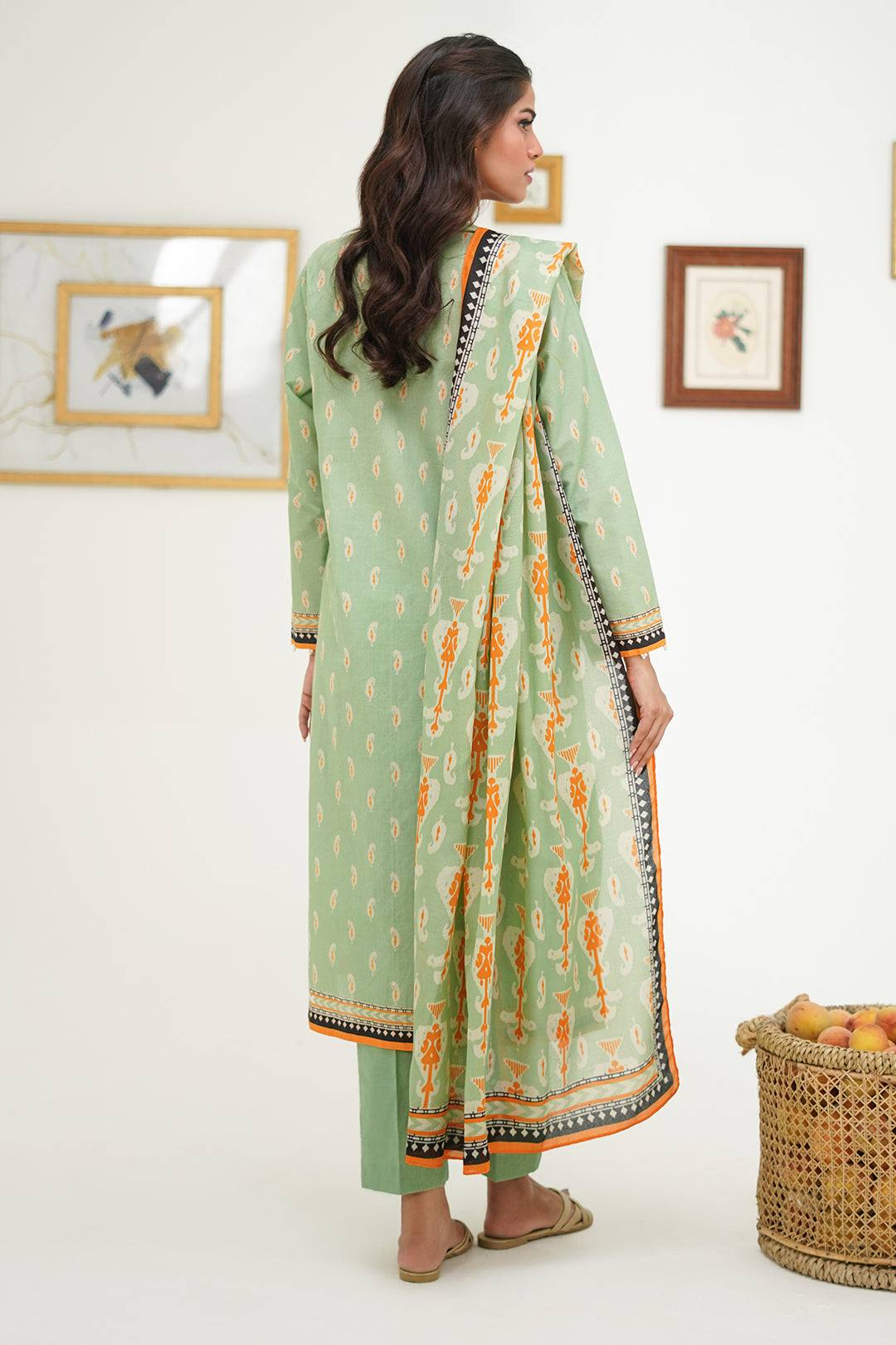 Zellbury | Unstitched 3 Piece Lawn | Shirt Shalwar Dupatta - 1572 by Maria Faisal - Registered Vendor of : Zellbury Women - type : Essential Unstitched - 100% original wedding dresses