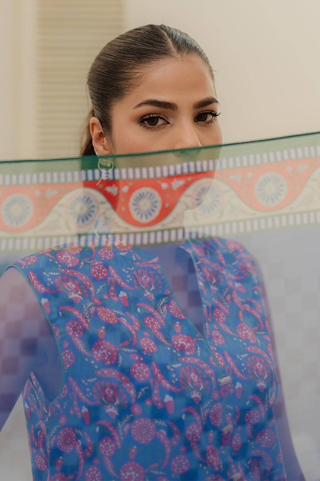 Zellbury | Unstitched 3 Piece Lawn | Shirt Shalwar Dupatta - 1665 by Maria Faisal - Registered Vendor of : Zellbury Women - type : Essential Unstitched - 100% original wedding dresses