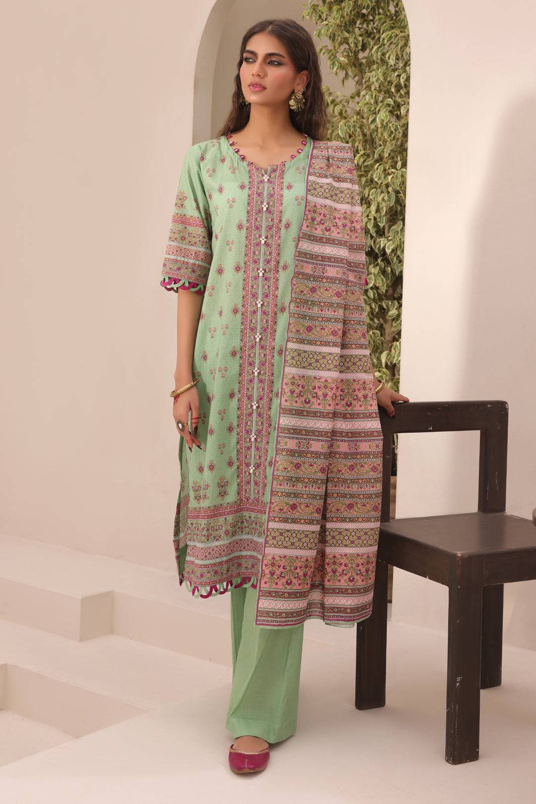 Zellbury | Unstitched 3 Piece Lawn | Shirt Shalwar Dupatta - 1669 by Maria Faisal - Registered Vendor of : Zellbury Women - type : Essential Unstitched - 100% original wedding dresses