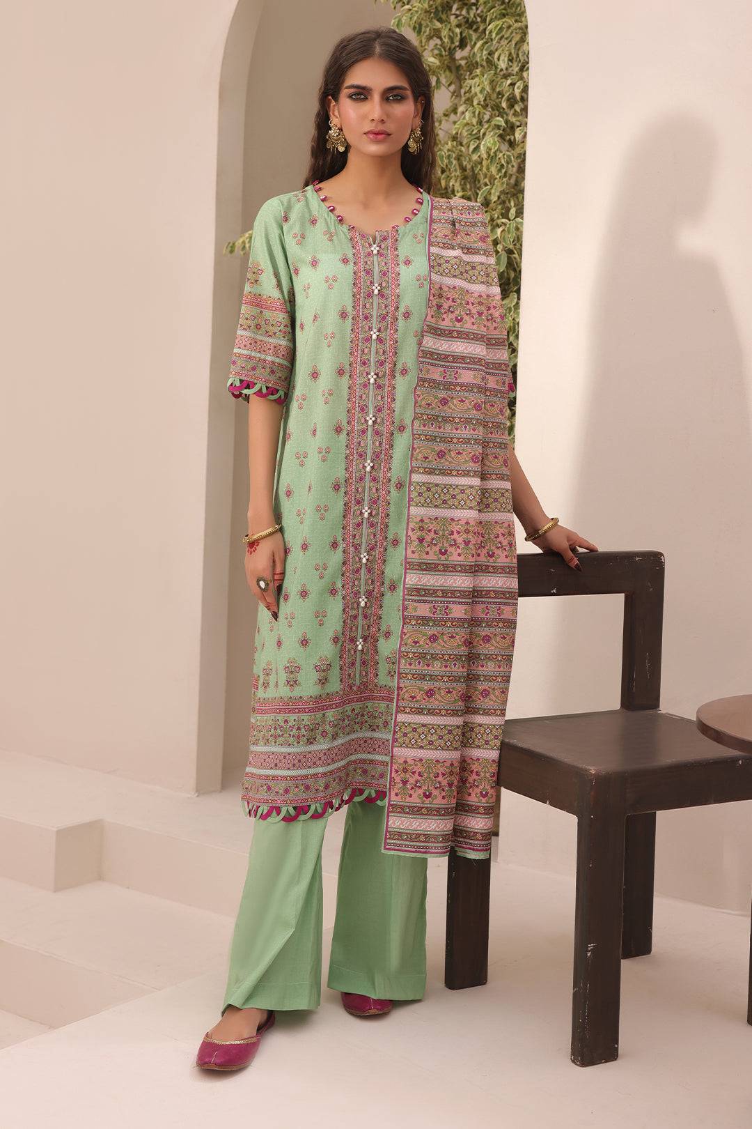 Zellbury | Unstitched 3 Piece Lawn | Shirt Shalwar Dupatta - 1669 by Maria Faisal - Registered Vendor of : Zellbury Women - type : Essential Unstitched - 100% original wedding dresses