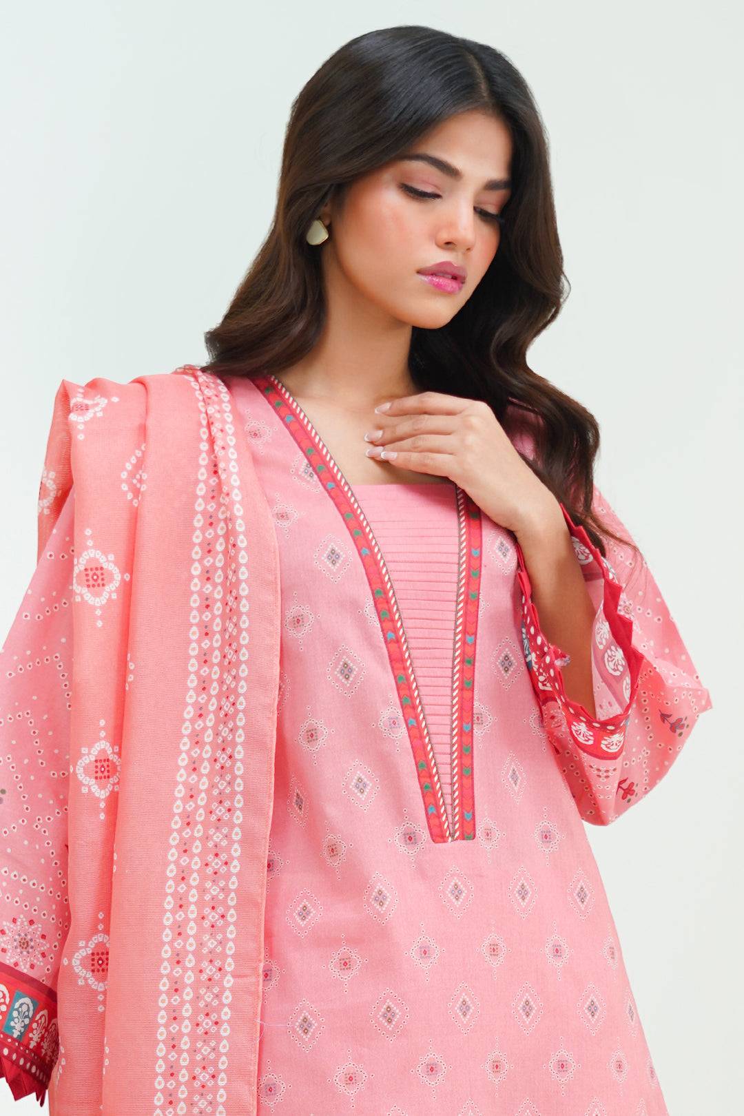 Zellbury | Unstitched 3 Piece Lawn | Shirt Shalwar Dupatta - 1719 by Maria Faisal - Registered Vendor of : Zellbury Women - type : Essential Unstitched - 100% original wedding dresses