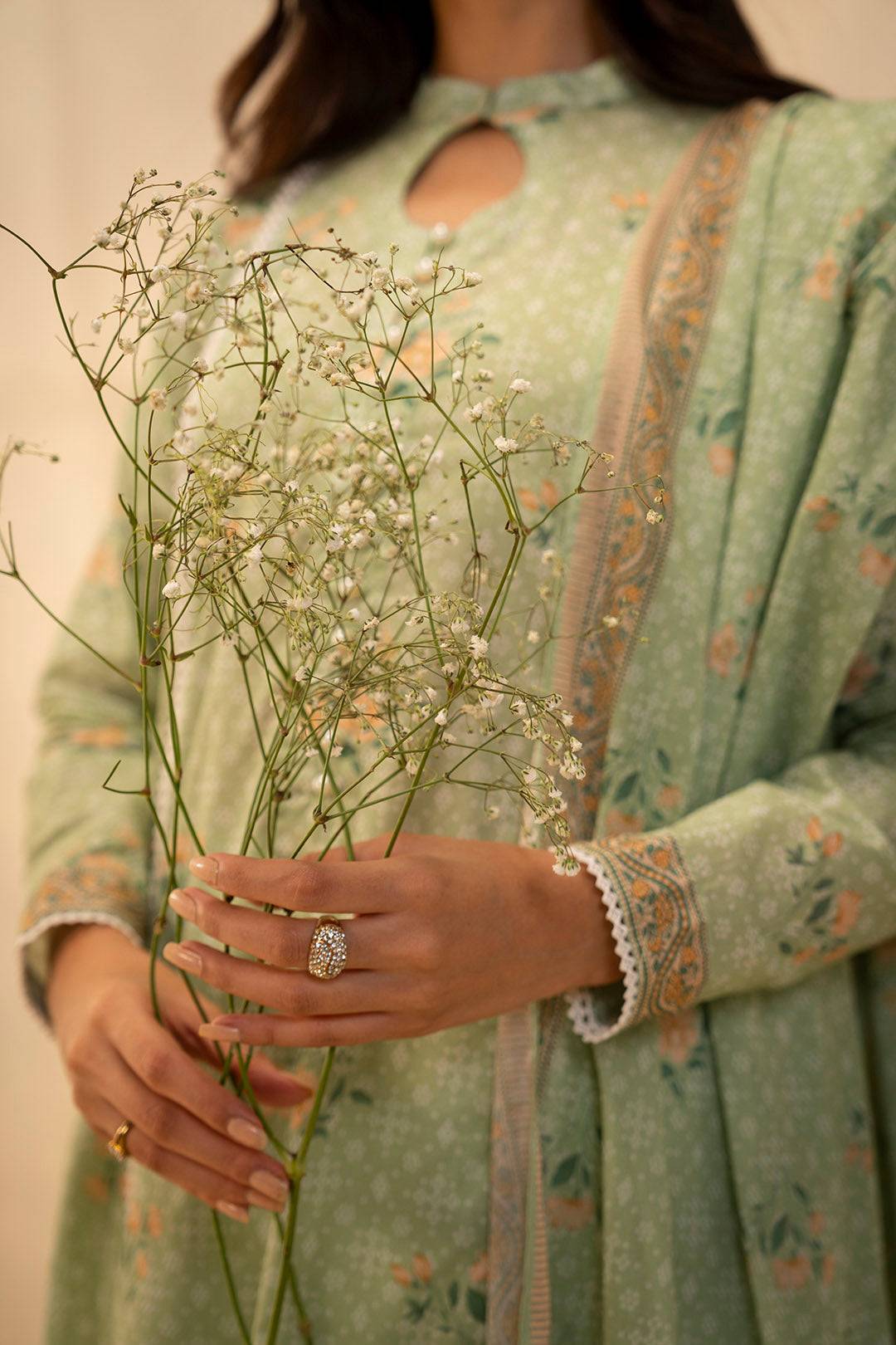 Zellbury | Unstitched 3 Piece Lawn | Shirt Shalwar Dupatta - 0025 by Maria Faisal - Registered Vendor of : Zellbury Women - type : Essential Unstitched - 100% original wedding dresses