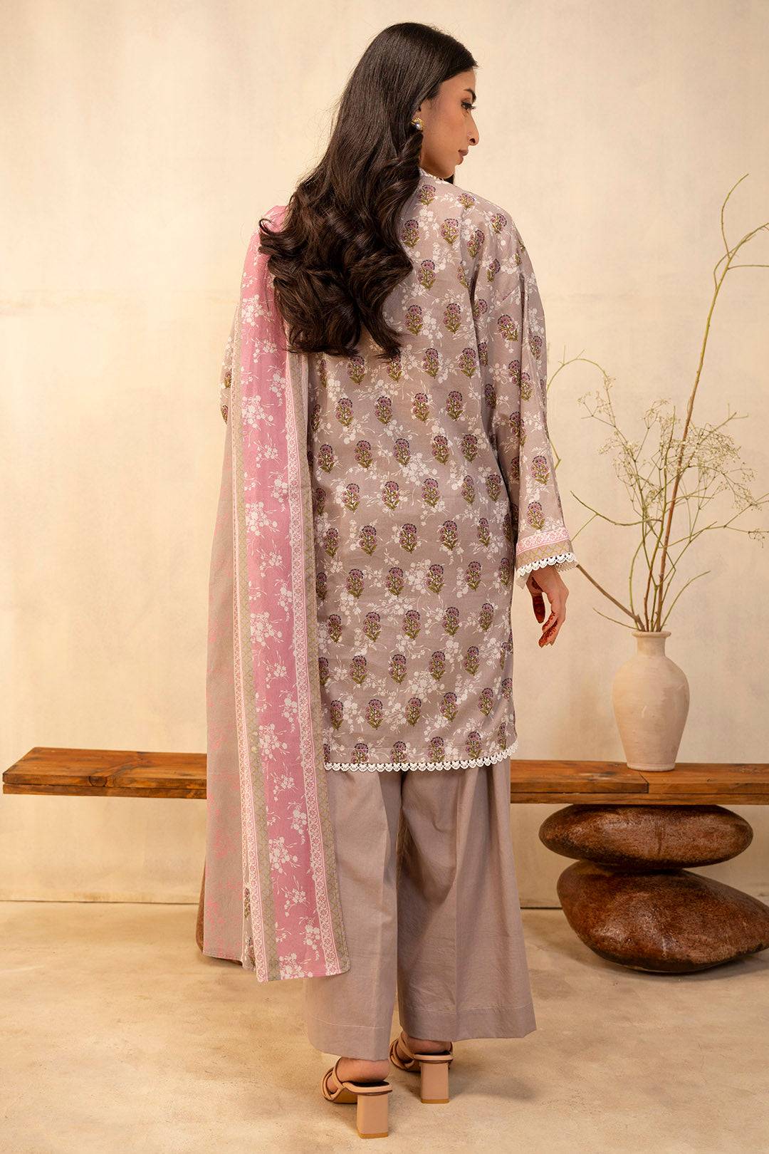 Zellbury | Unstitched 3 Piece Lawn | Shirt Shalwar Dupatta - 0029 by Maria Faisal - Registered Vendor of : Zellbury Women - type : Essential Unstitched - 100% original wedding dresses